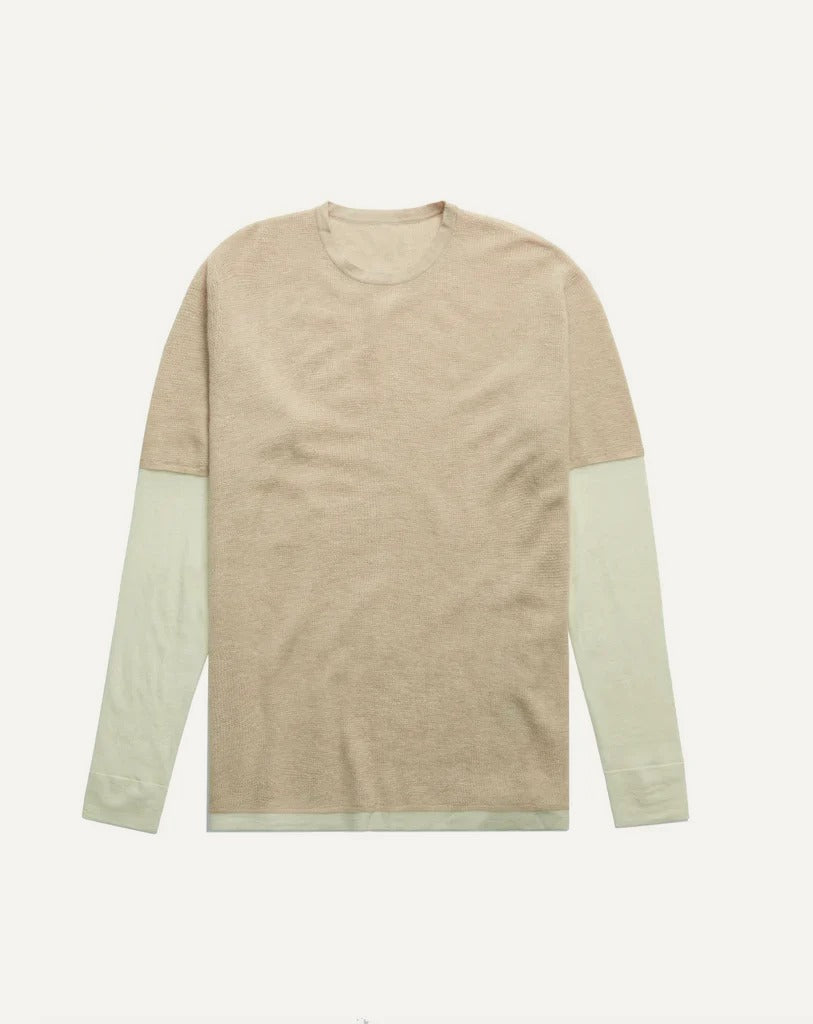 Kai Double Layer Top - Cream