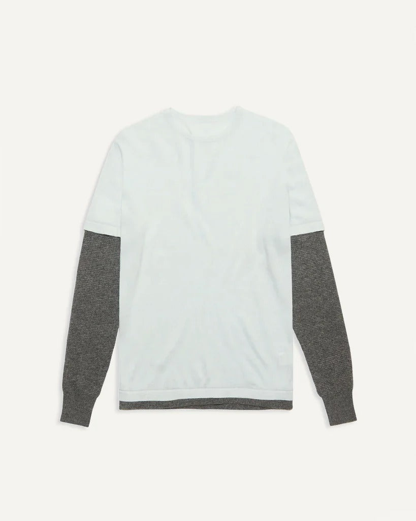 Kai Double Layer Top - Baby Blue