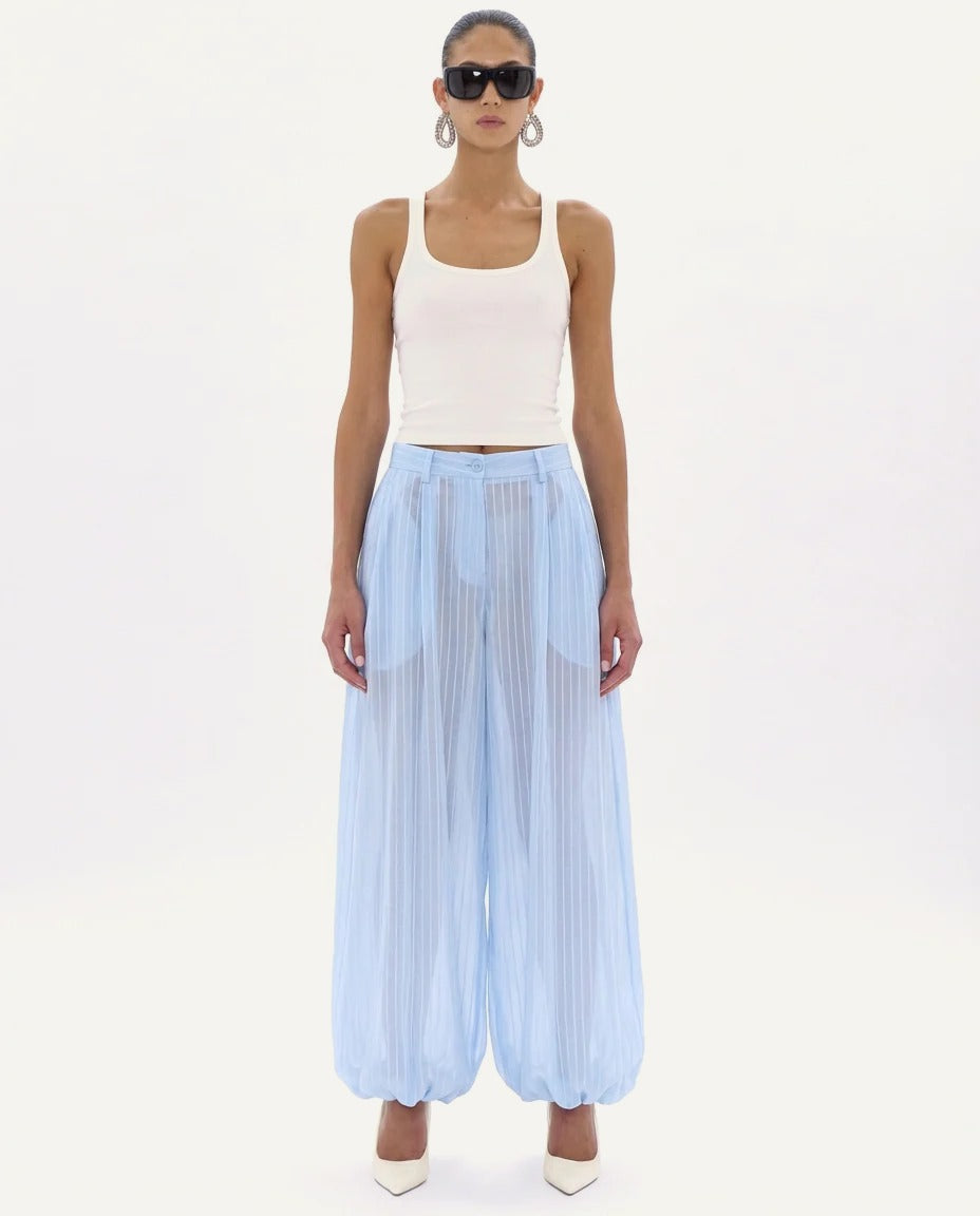 Pantalon Dilan Rayé - Light Blue