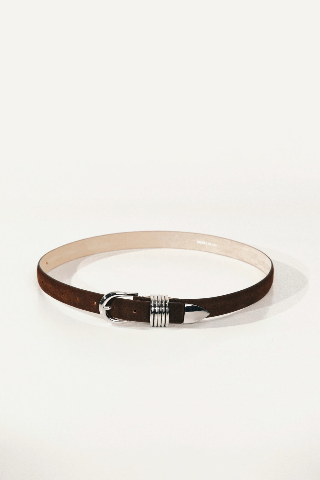 Ceinture Hollyhock Suede - Chocolate&Silver