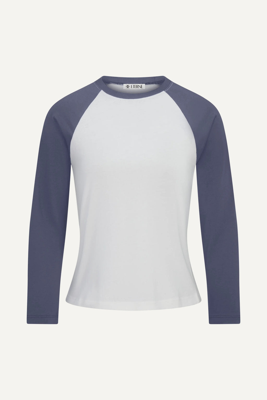 T-shirt Baseball - Ivory / Washed Navy