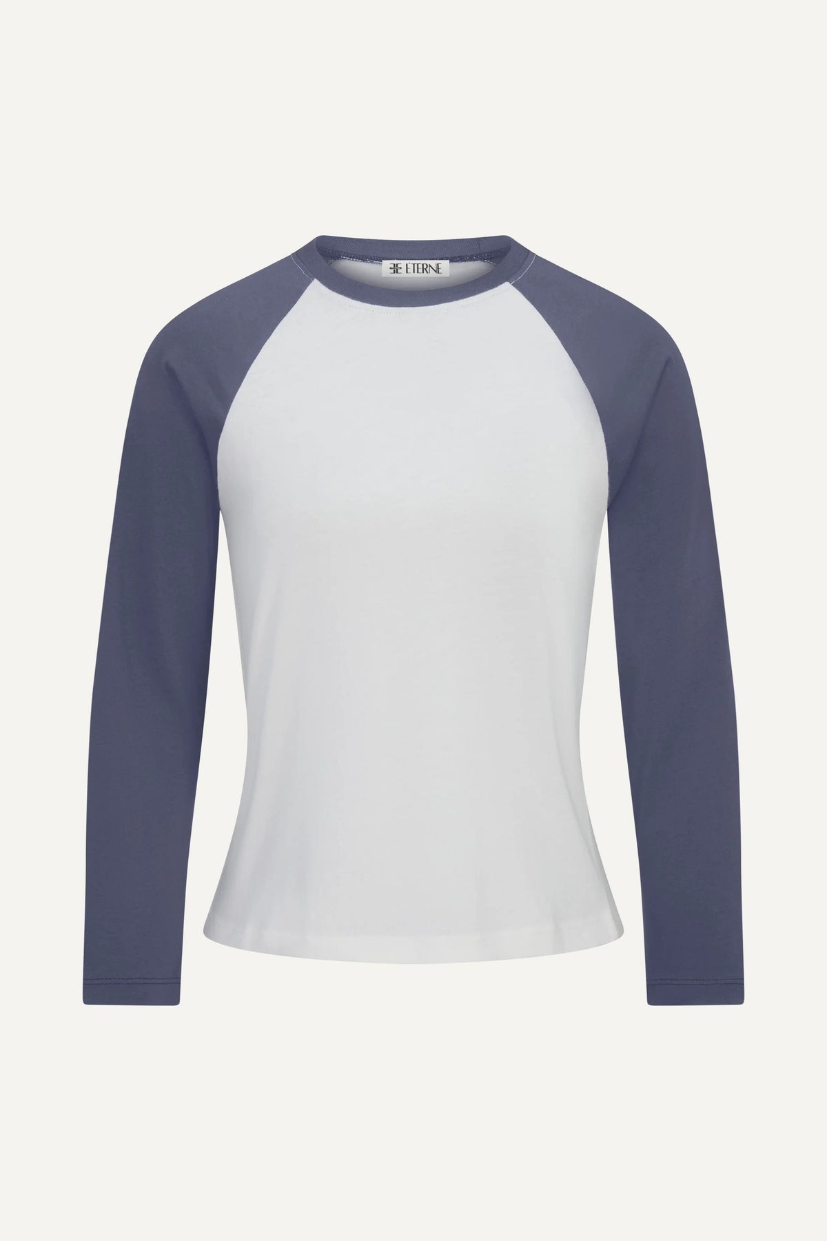 T-shirt Baseball - Ivory / Washed Navy