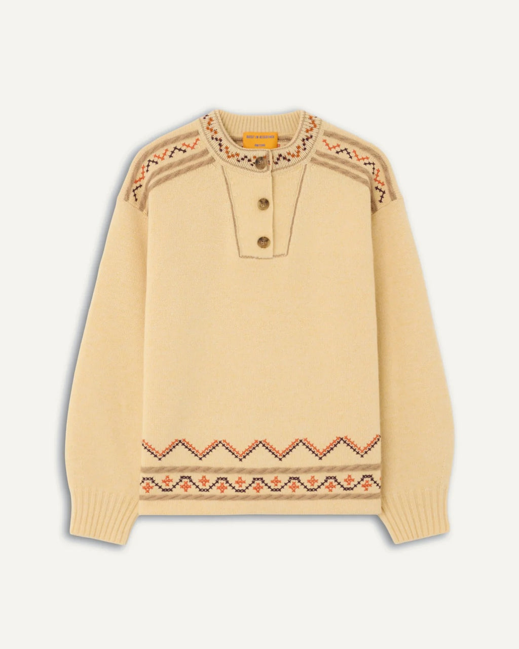 Pull Fisherman Henley - Butter
