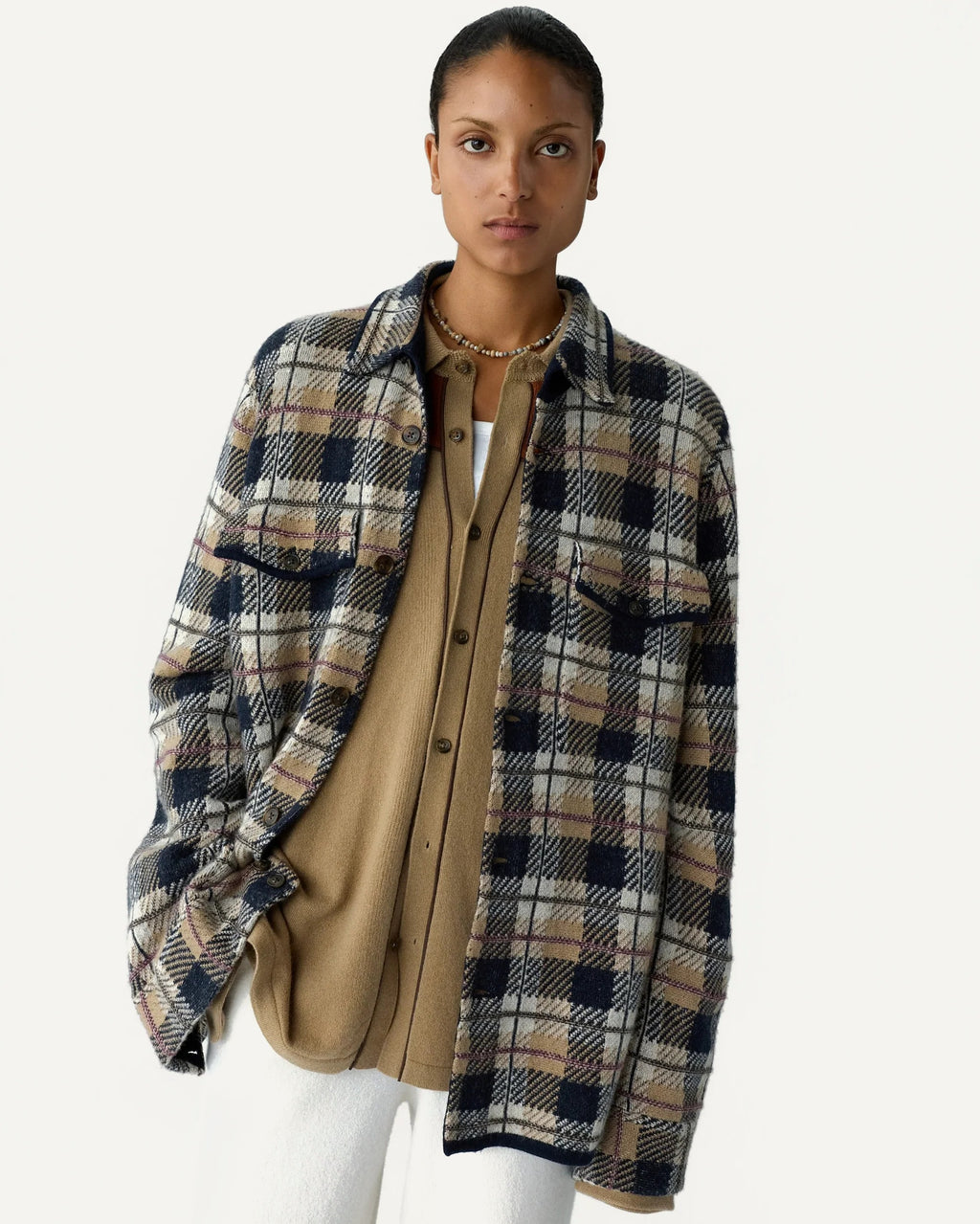 Chemise Plaid Work - Camel Combo
