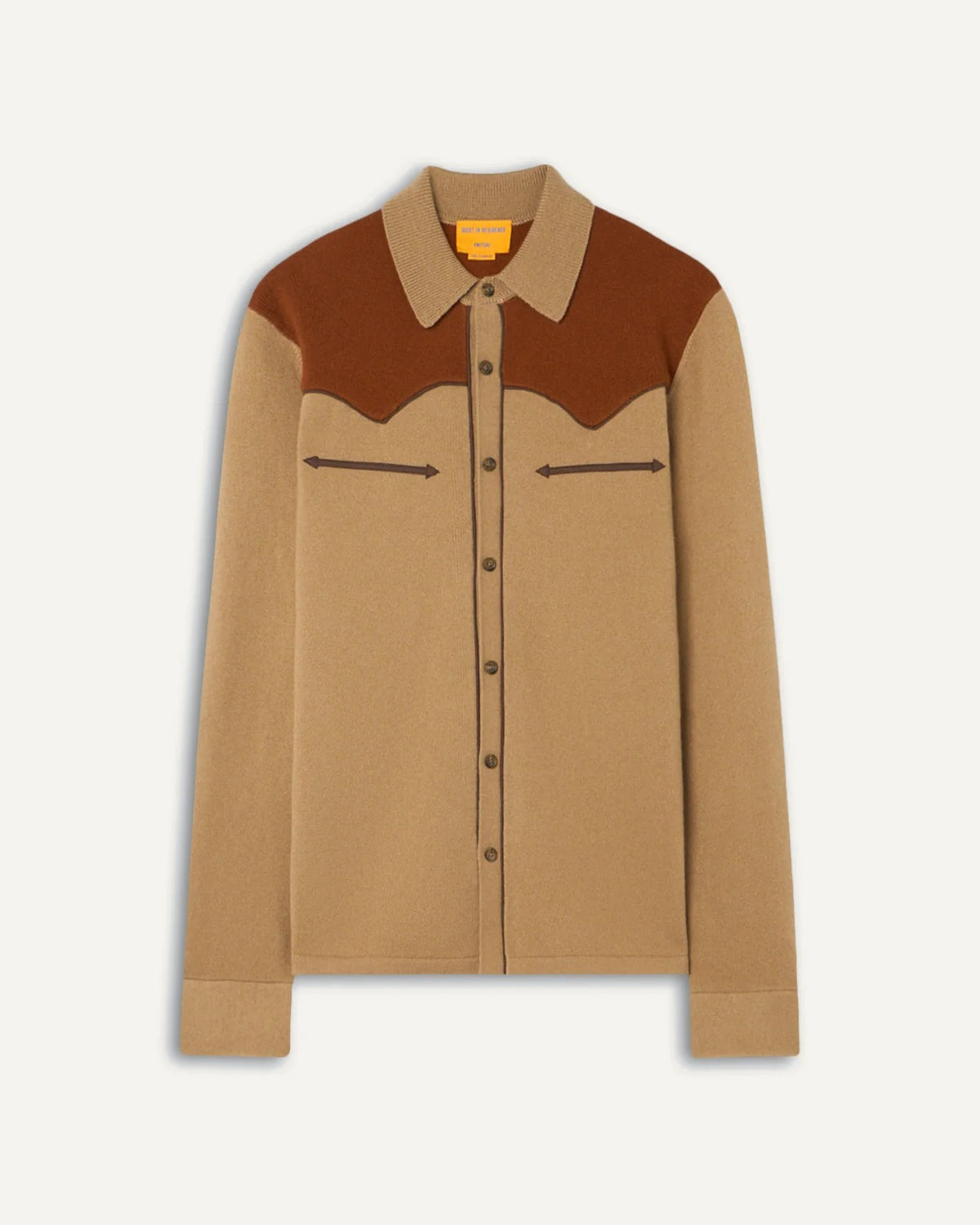 Chemise Western Button Up! - Camel/Burnt Sienna