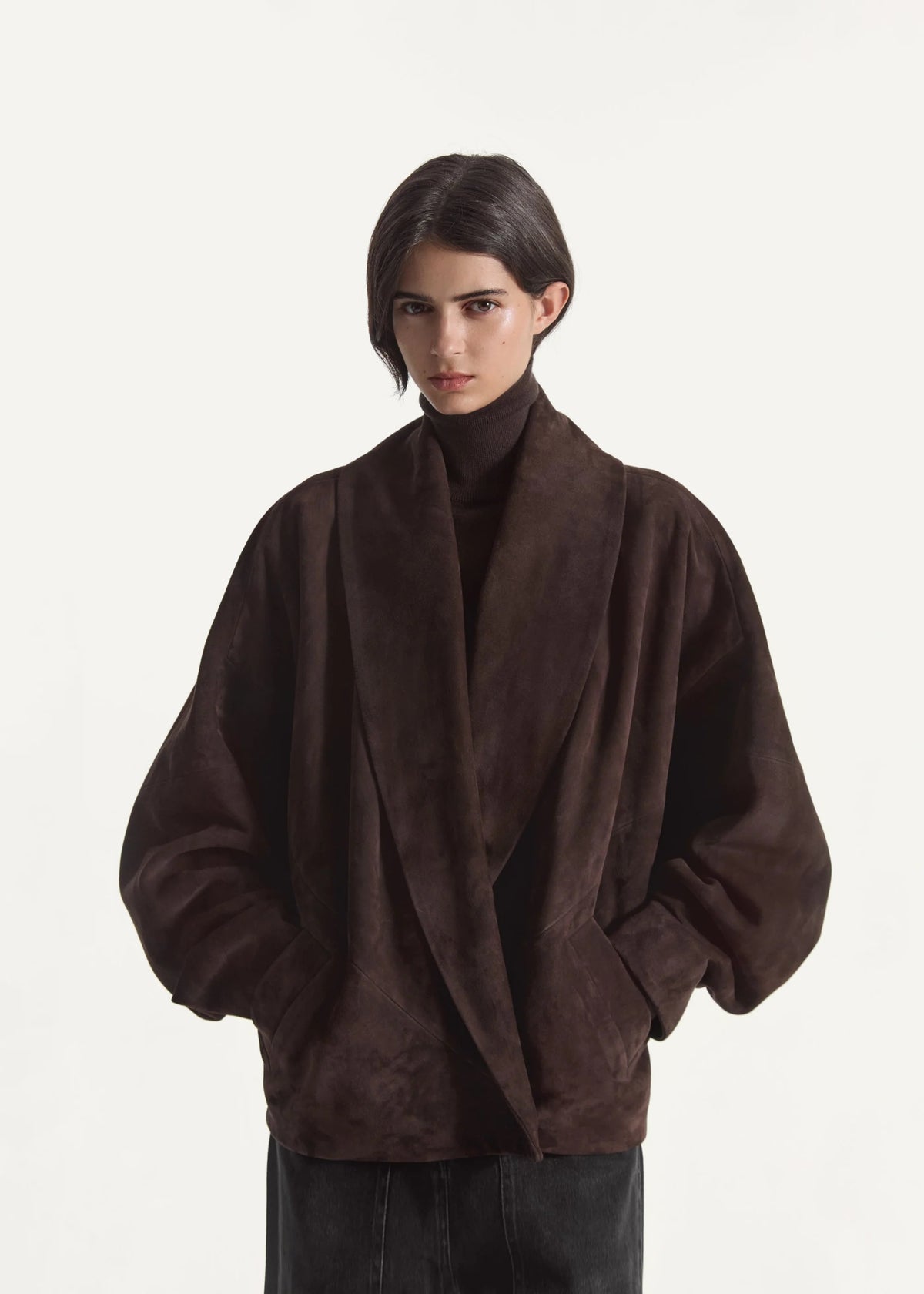 Veste Portefeuille en Daim - Chocolat