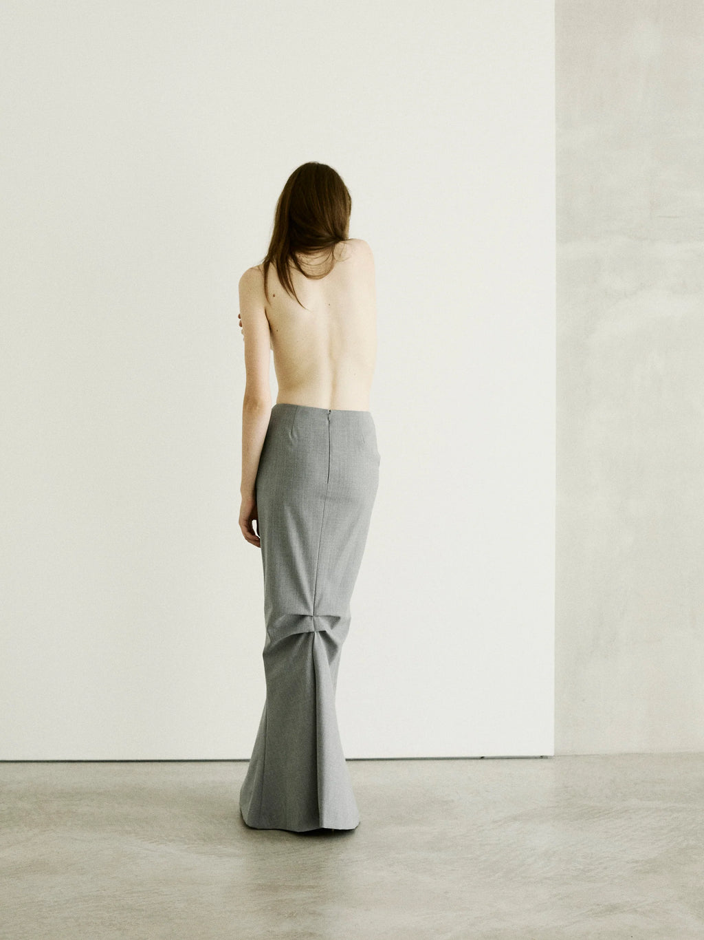 Jupe Eloise Longue - Gris Chiné