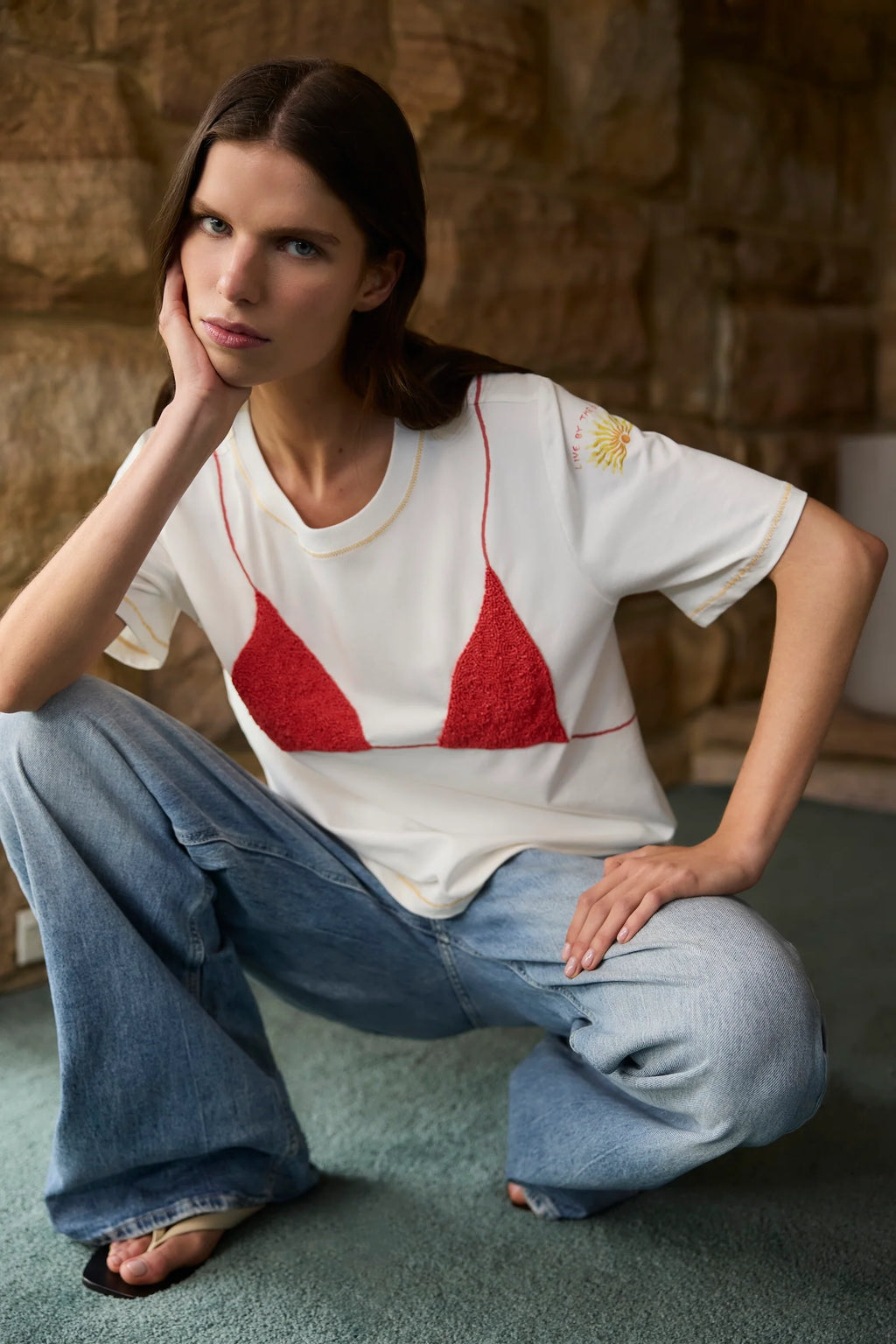 T-Shirt Vacay All Day Classic Red