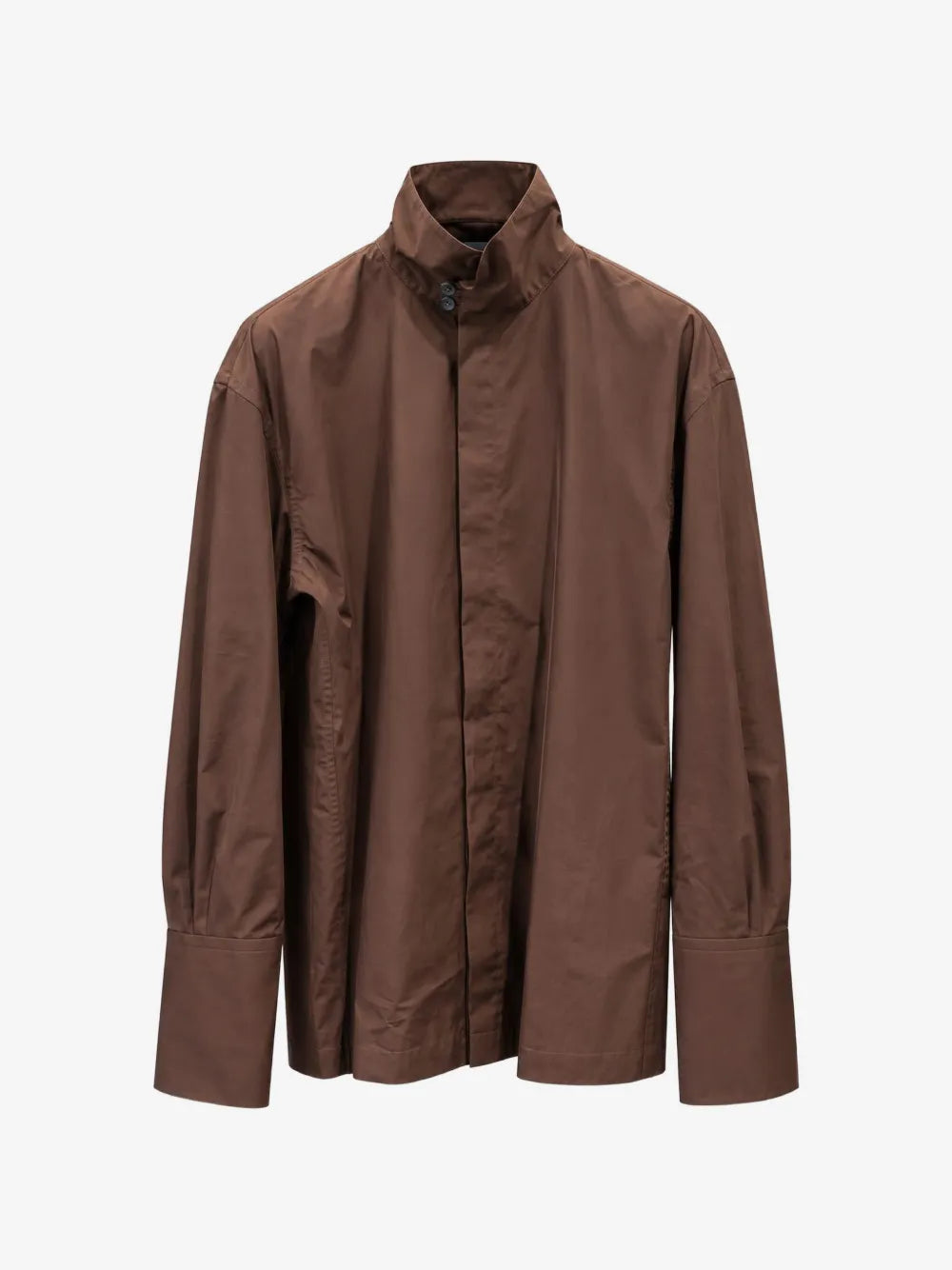 Chemise Edith en Popeline de Coton - Brown
