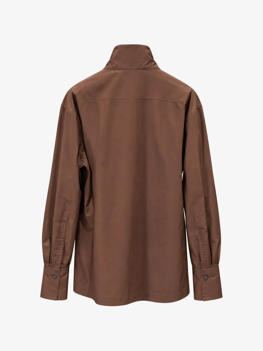 Chemise Edith en Popeline de Coton - Brown
