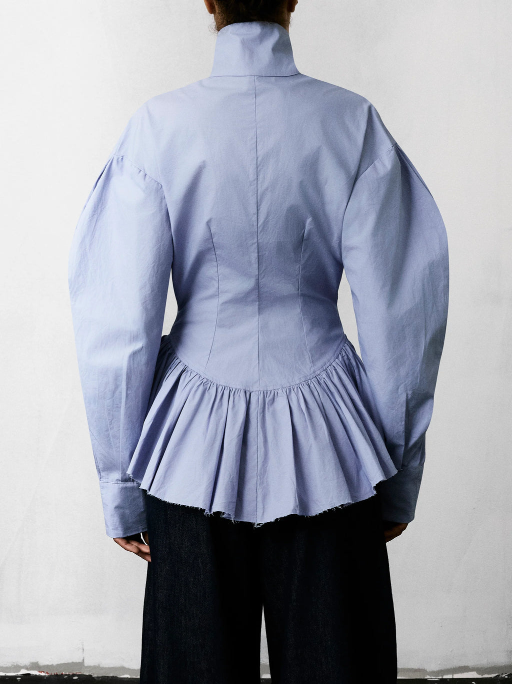 Camisa Elaine em Popelina de Algodão - Turquesa