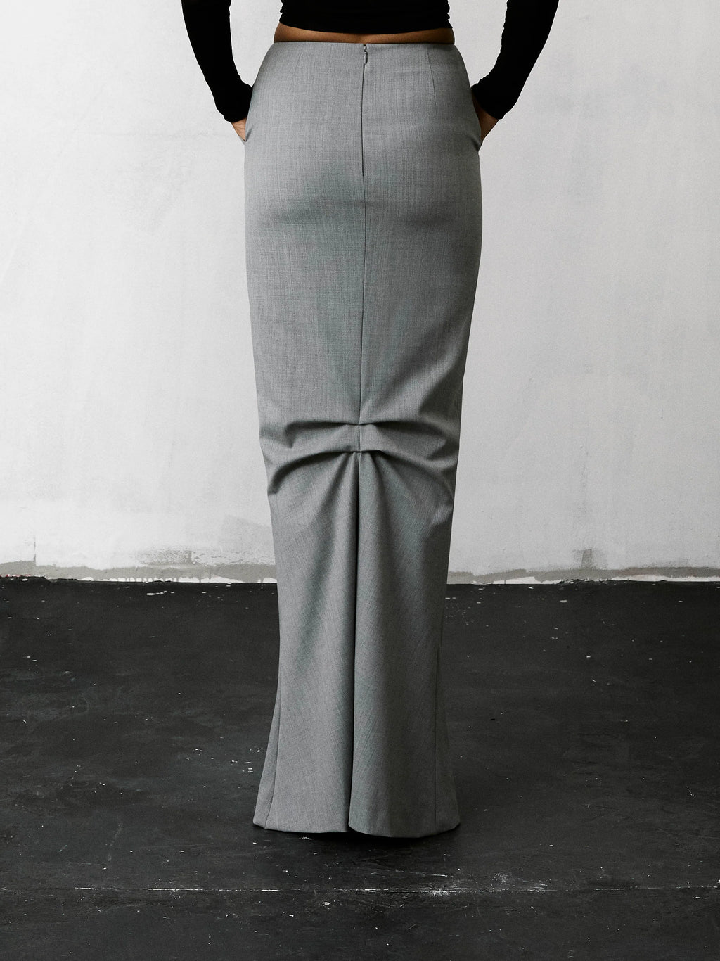 Jupe Eloise Longue - Gris Chiné