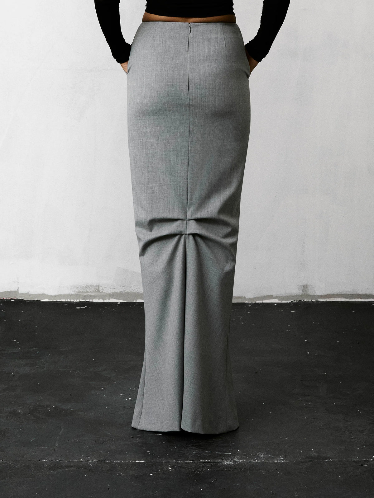 Jupe Eloise Longue - Gris Chiné