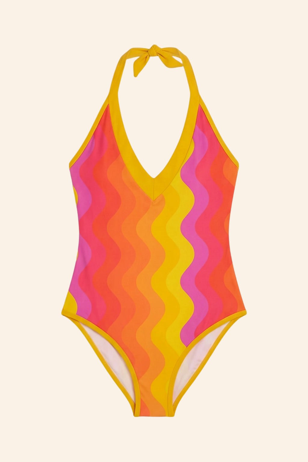 Grazia 1 Pièce Wave Pink
