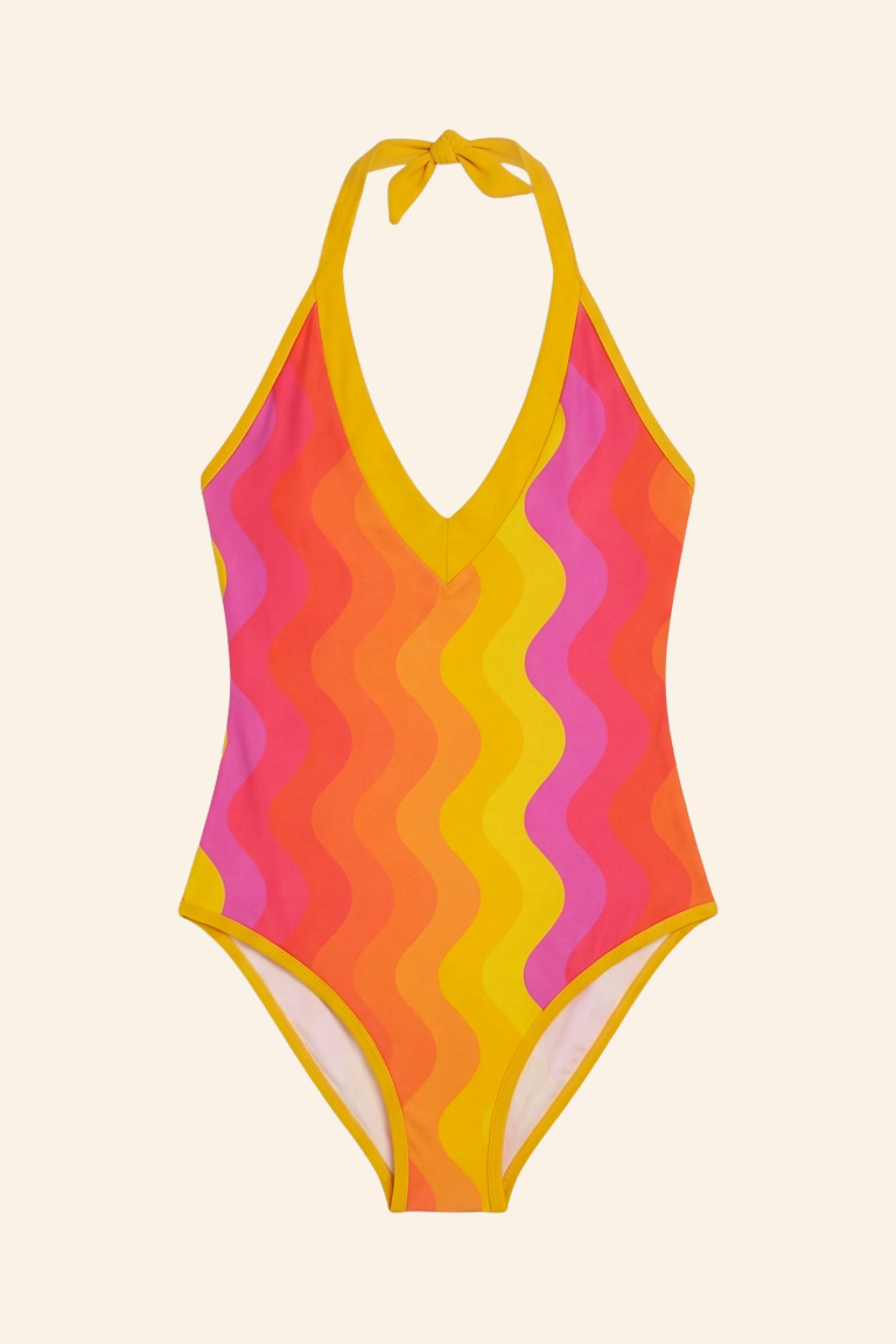 Grazia 1 Pièce Wave Pink