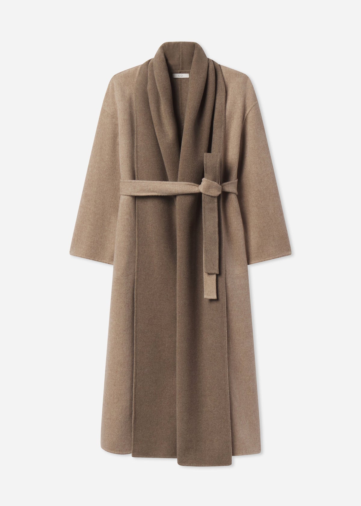 Manteau Scarf Neck Taupe - CO Collection