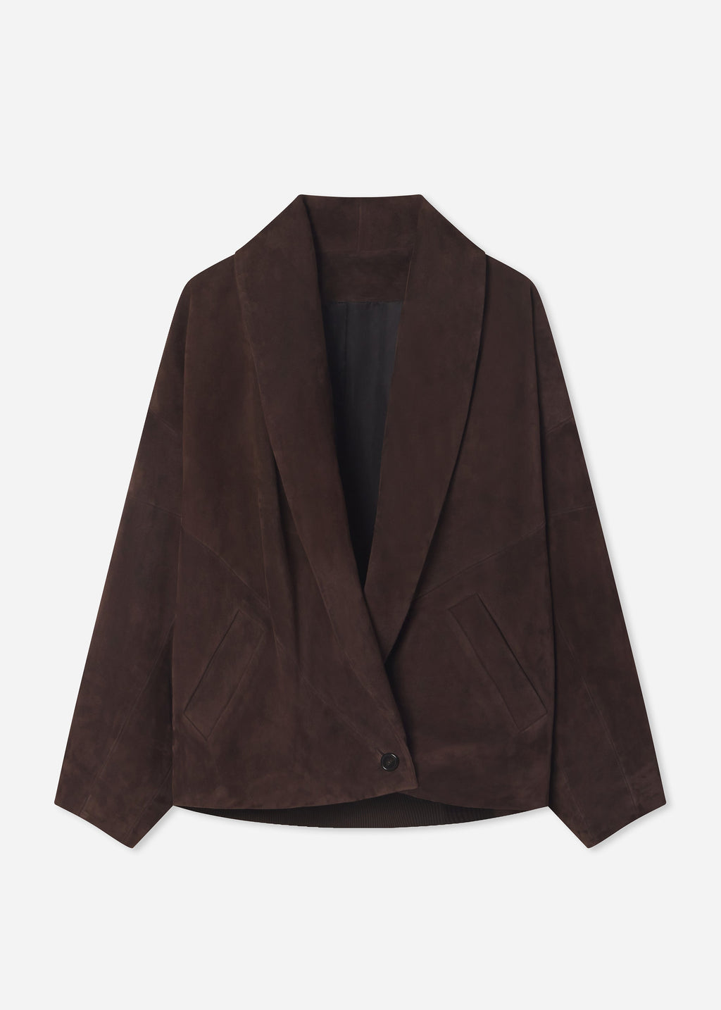 Veste Portefeuille en Daim Chocolat - CO Collection