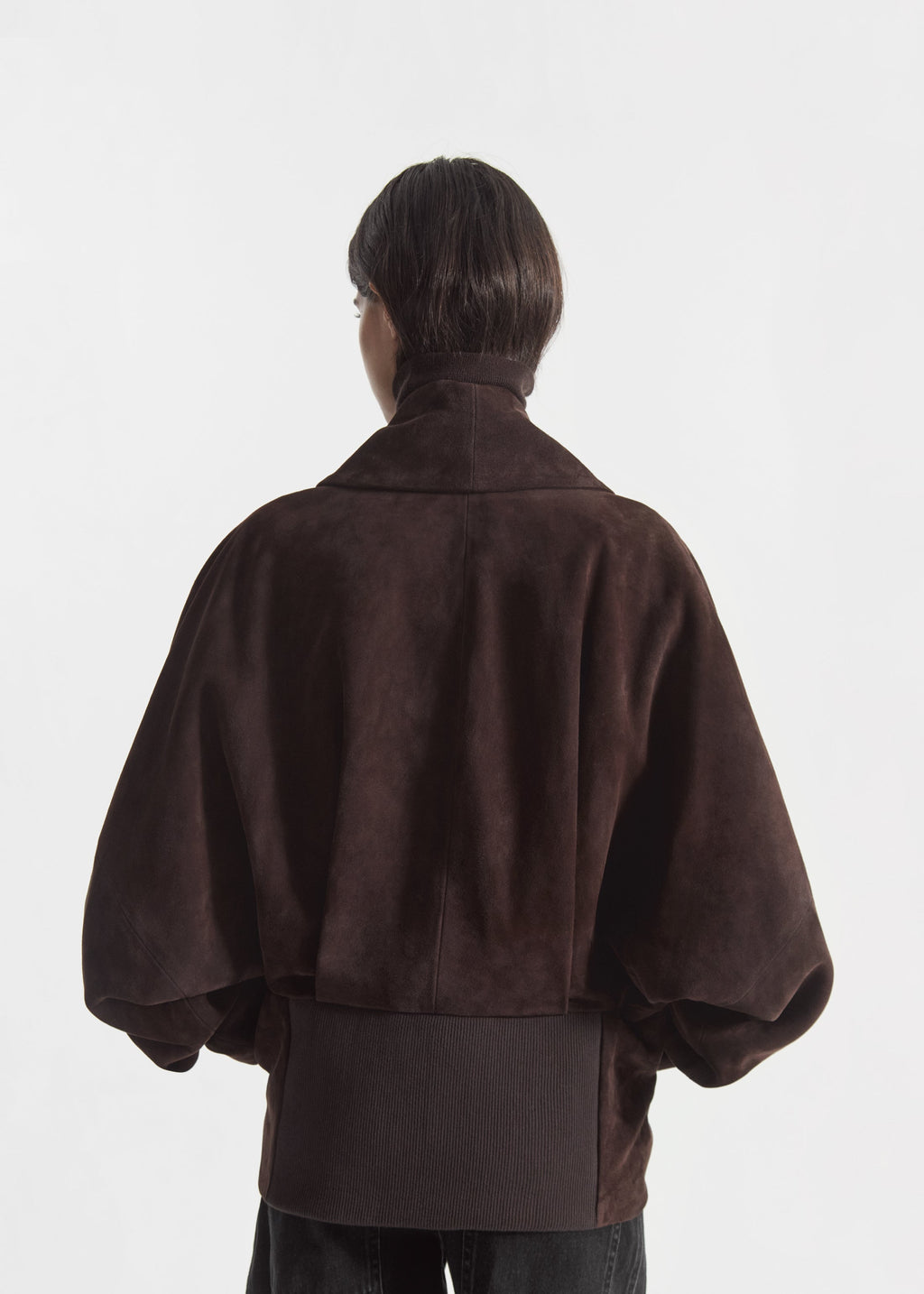 Veste Portefeuille en Daim Chocolat - CO Collection