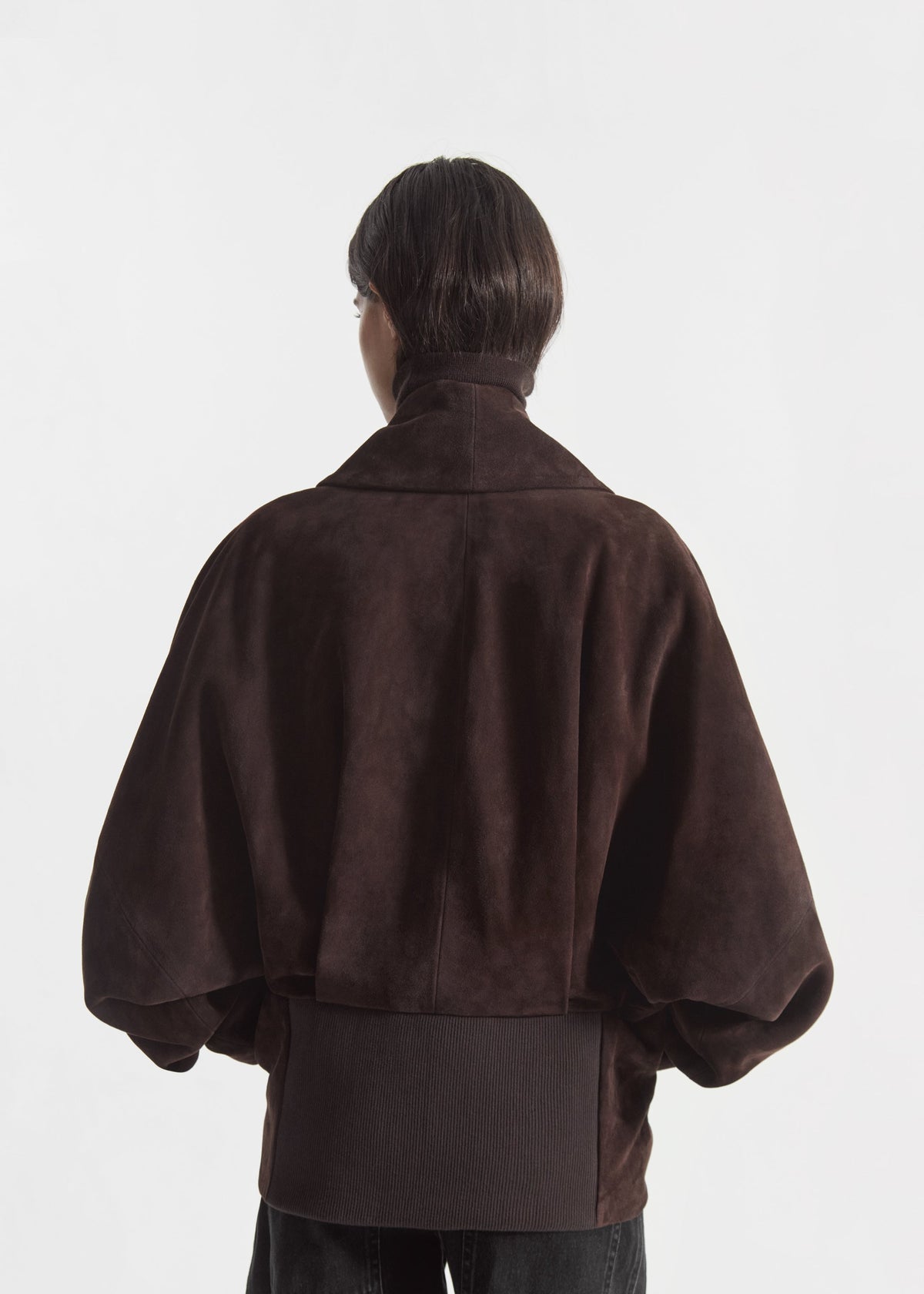 Veste Portefeuille en Daim Chocolat - CO Collection