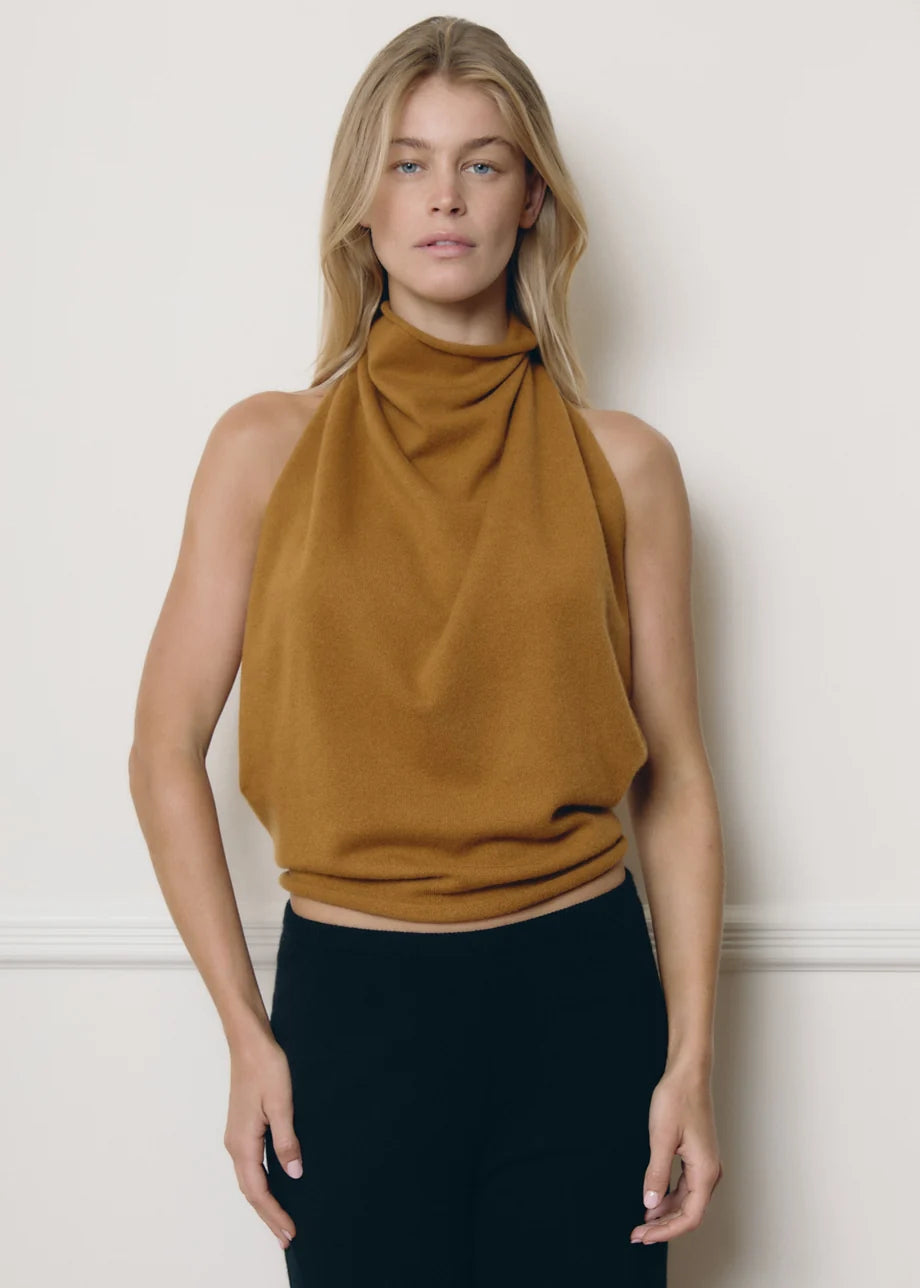 Top Tara Shawl X Izabel - Ochre