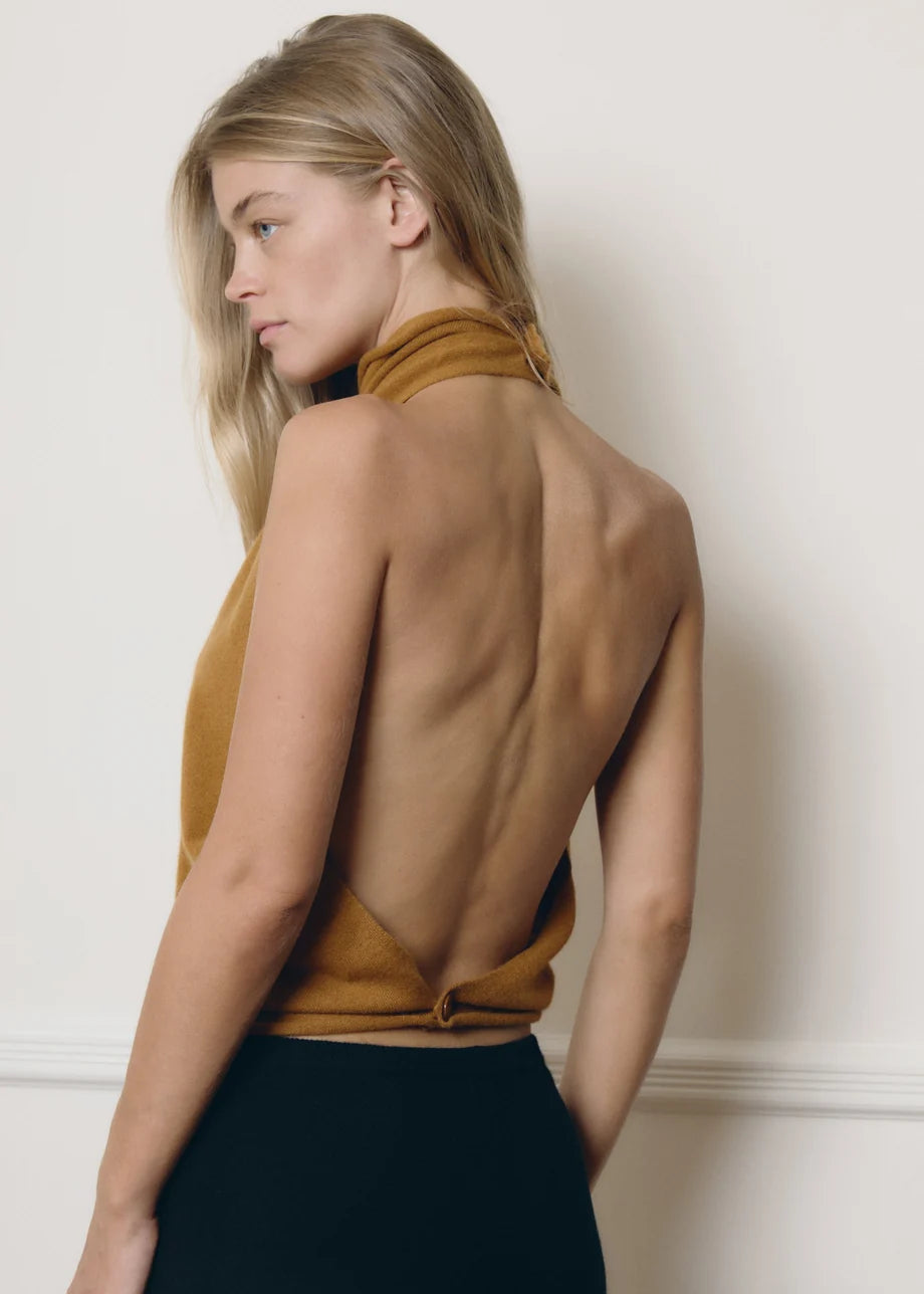 Top Tara Shawl X Izabel - Ochre