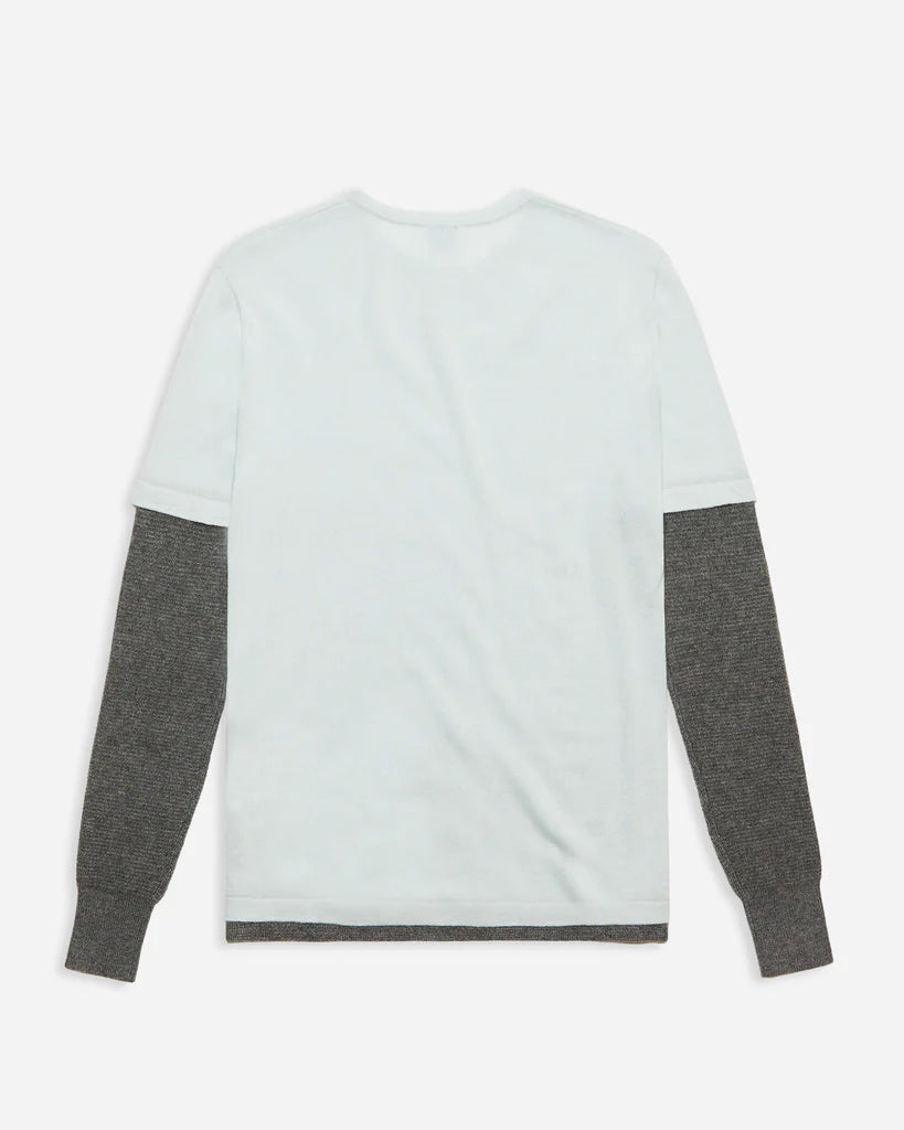 Kai Double Layer Top - Baby Blue