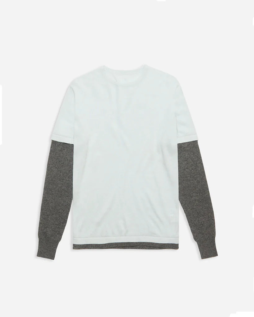 Kai Double Layer Top - Baby Blue