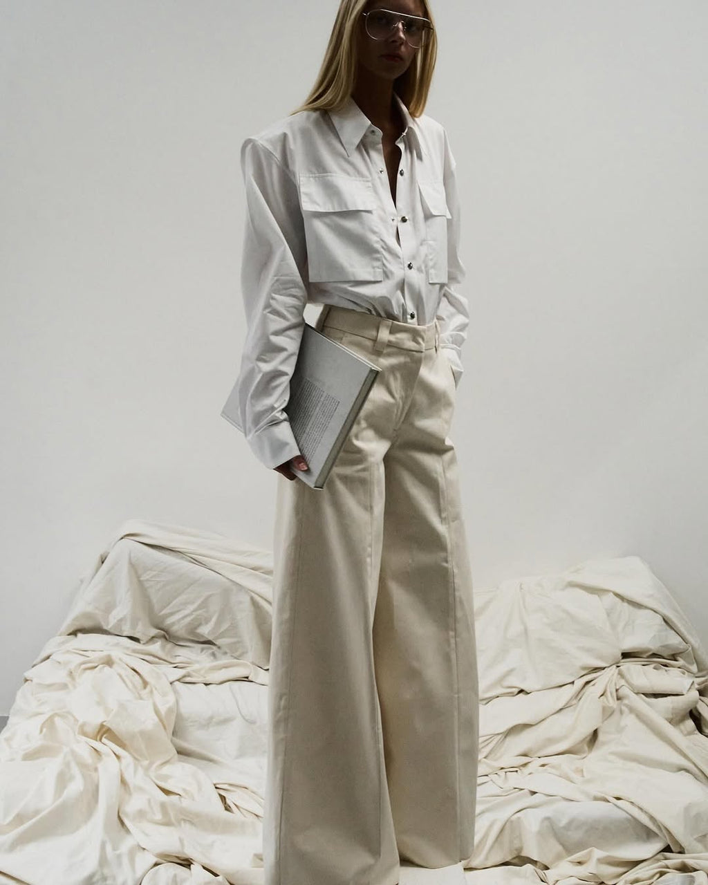 Pantalon D-Alma - Cream