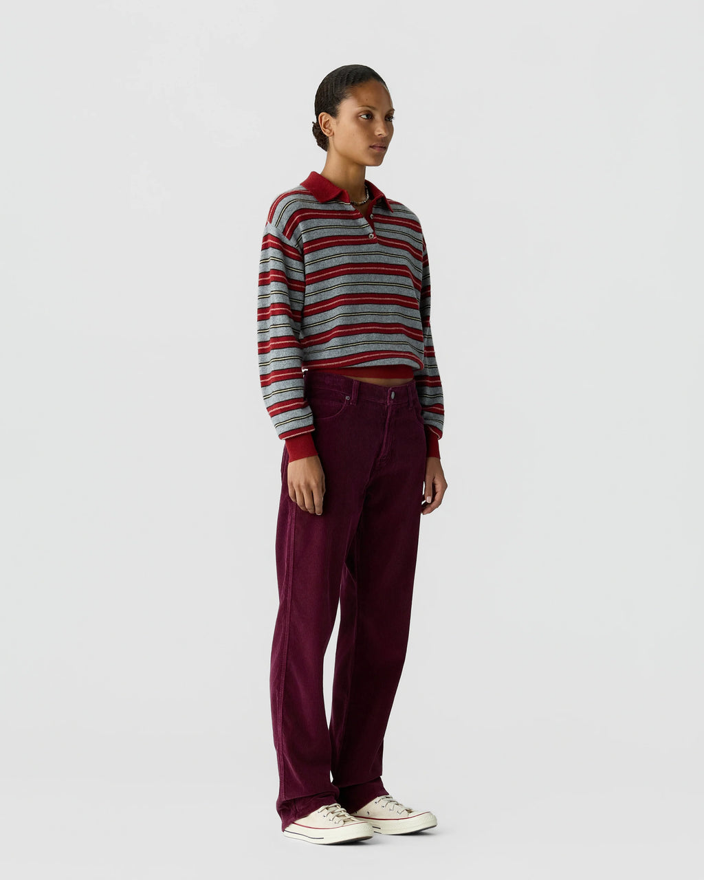 Polo Collegiate Stripe - Carmine Combo