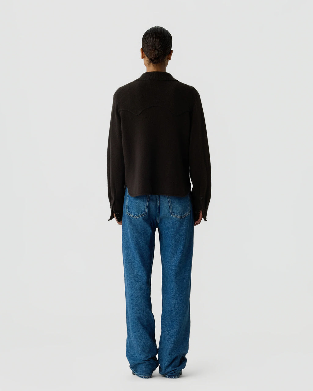 Chemise Cropped Western - Burnt Cocoa