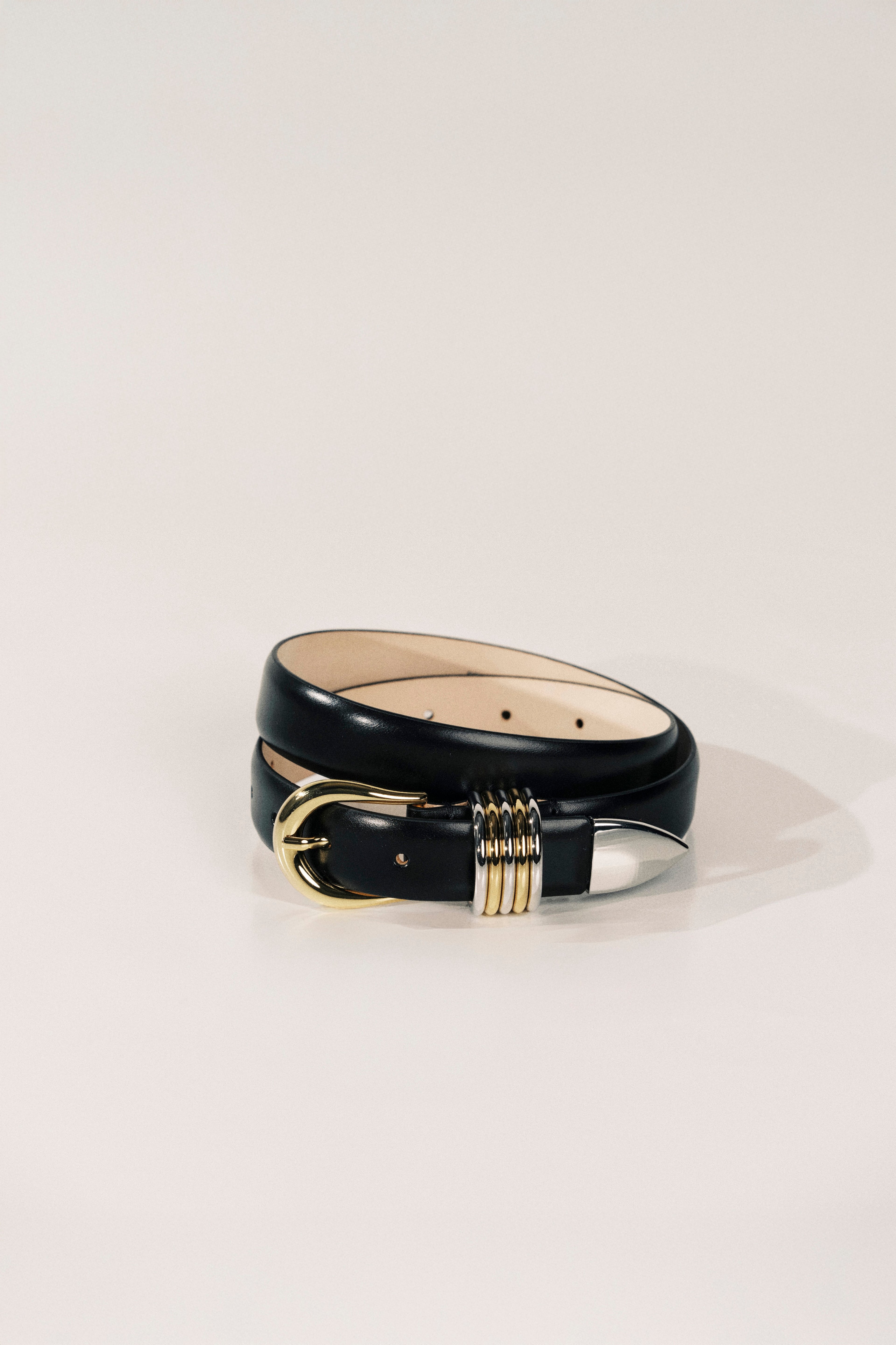 Ceinture Hollyhock - Black Silver&Gold