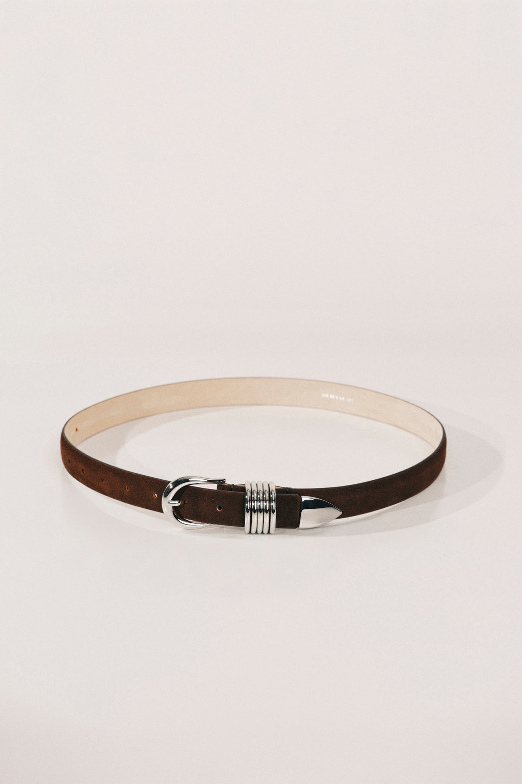 Ceinture Hollyhock Suede - Chocolate&Silver