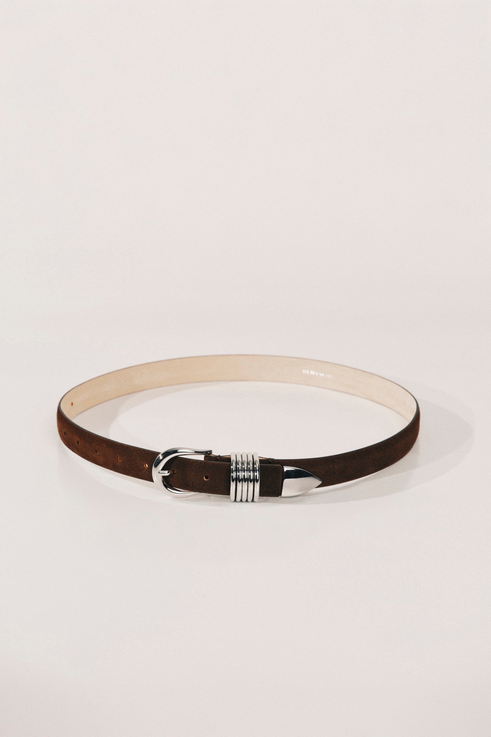 Ceinture Hollyhock Suede - Chocolate&Silver