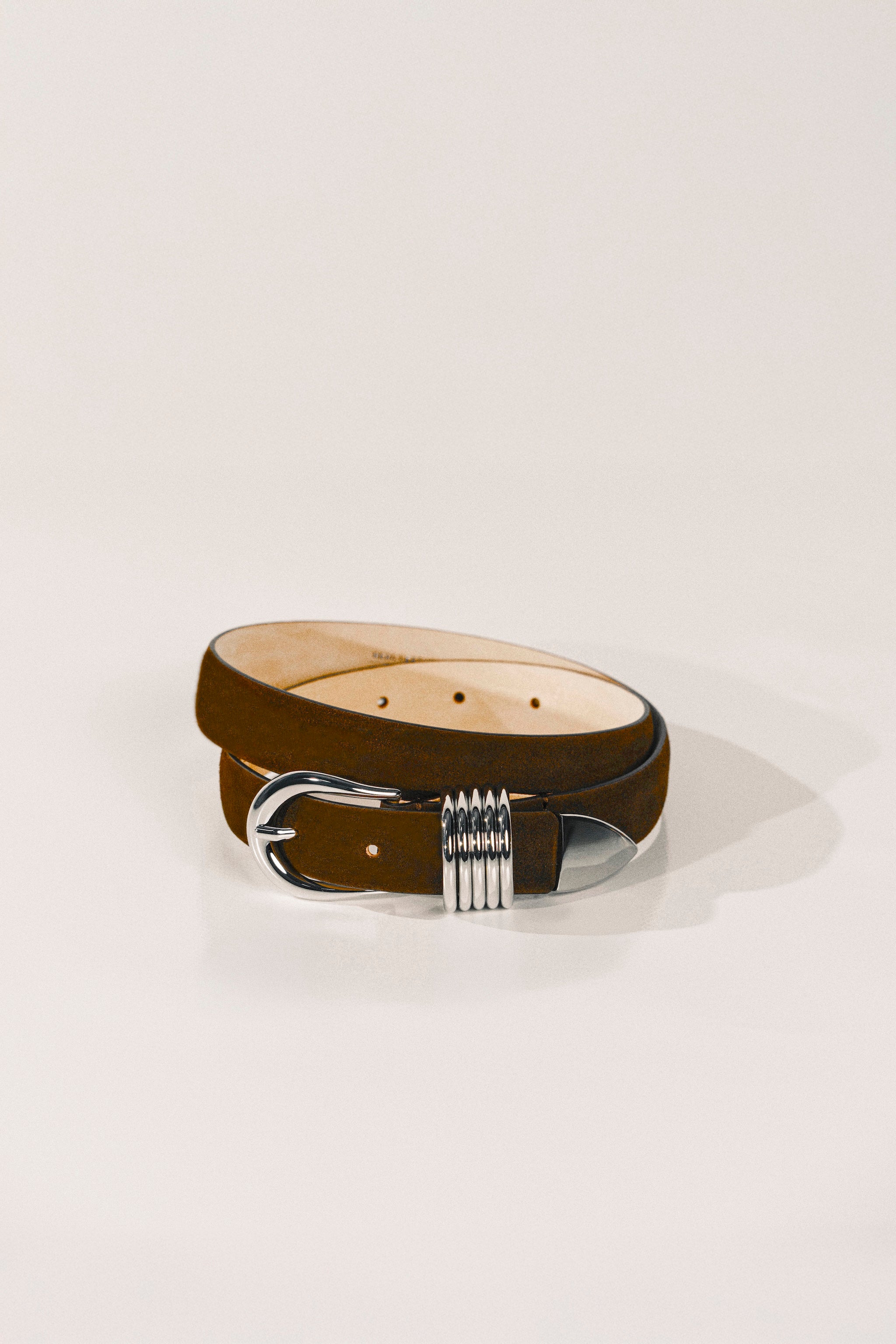 Ceinture Hollyhock Suede - Chocolate&Silver