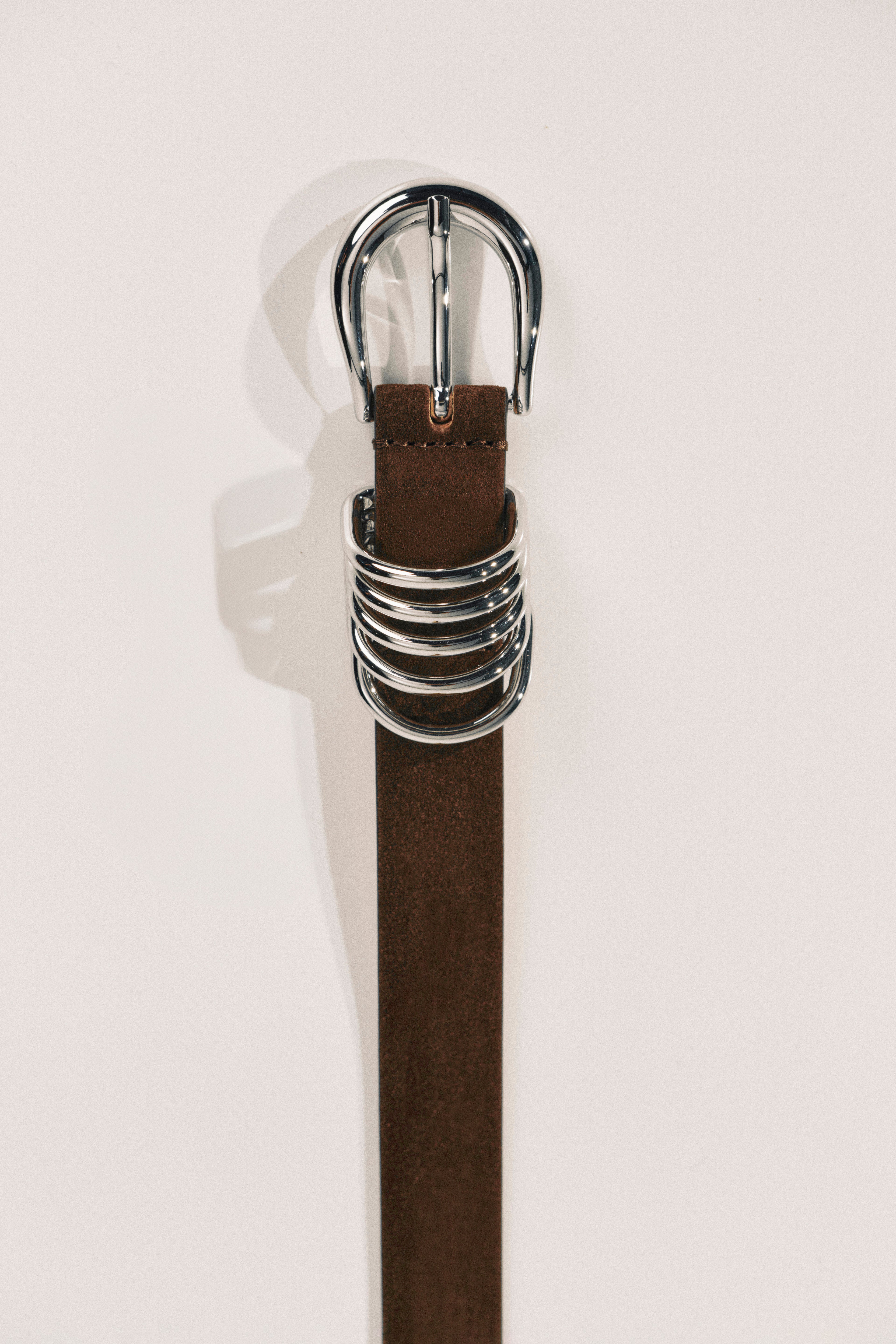 Ceinture Hollyhock Suede - Chocolate&Silver