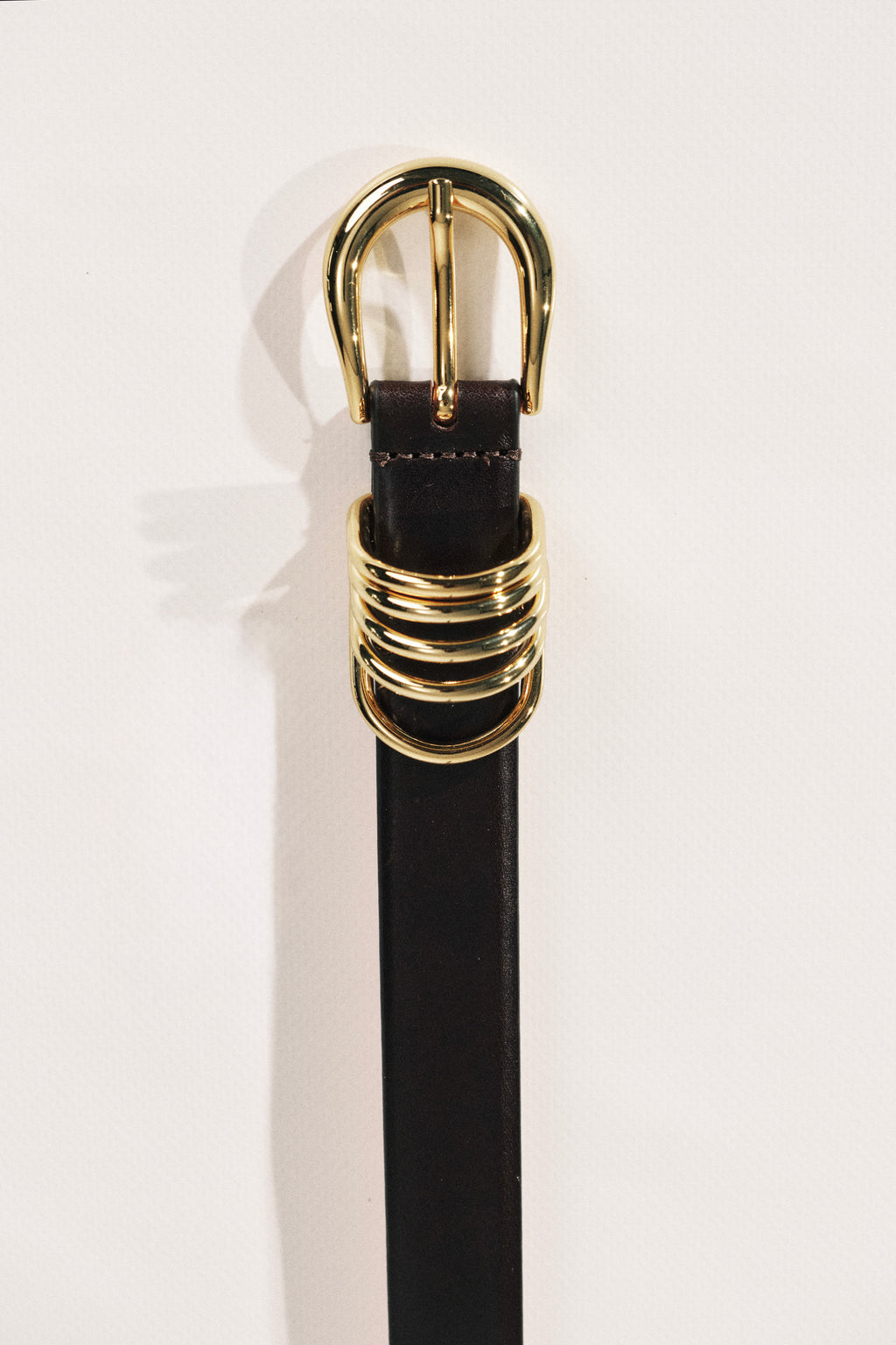 Ceinture Hollyhock - Deep Brown&Gold
