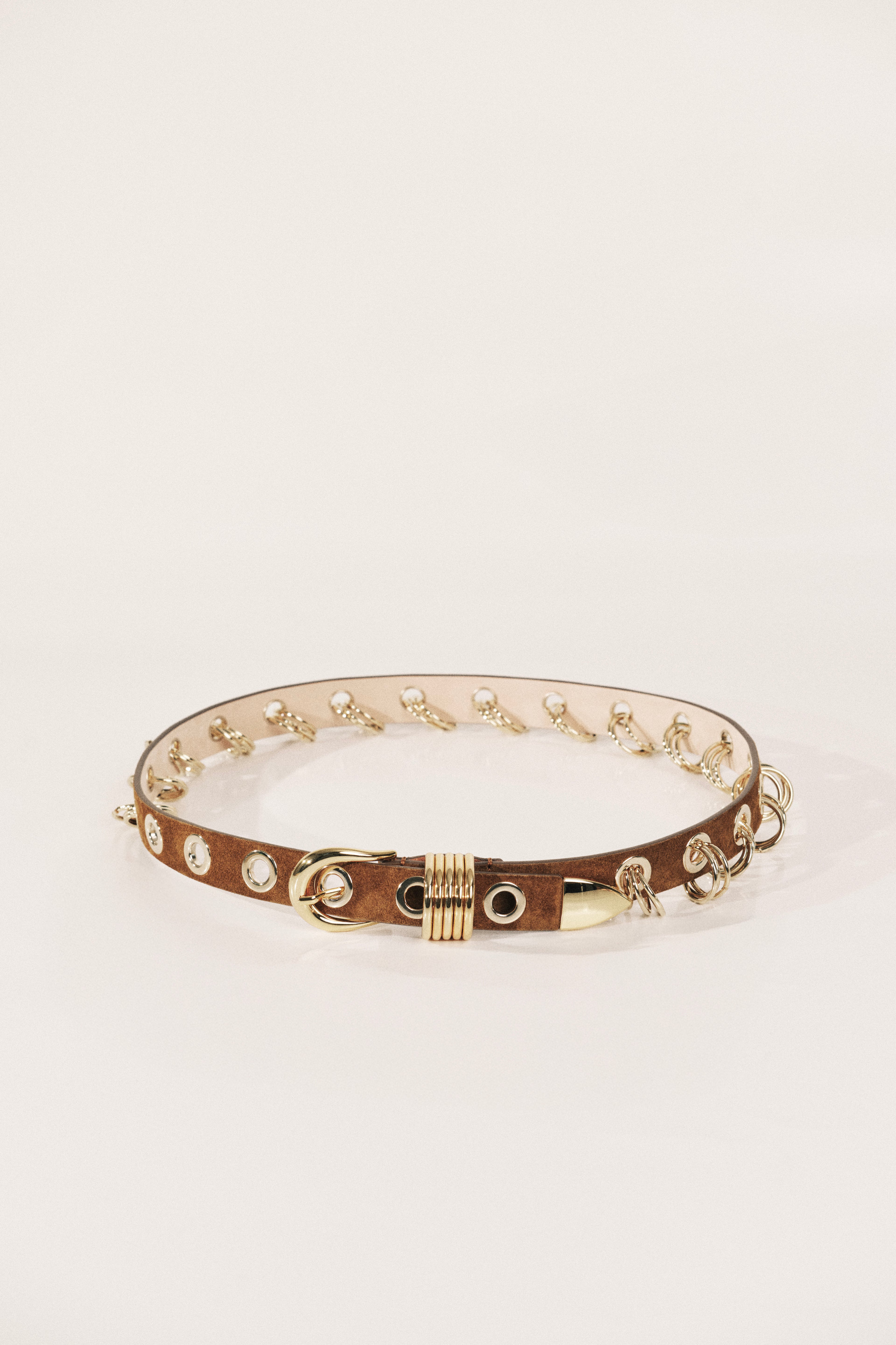 Ceinture Revenge Suede - Ochre Gold