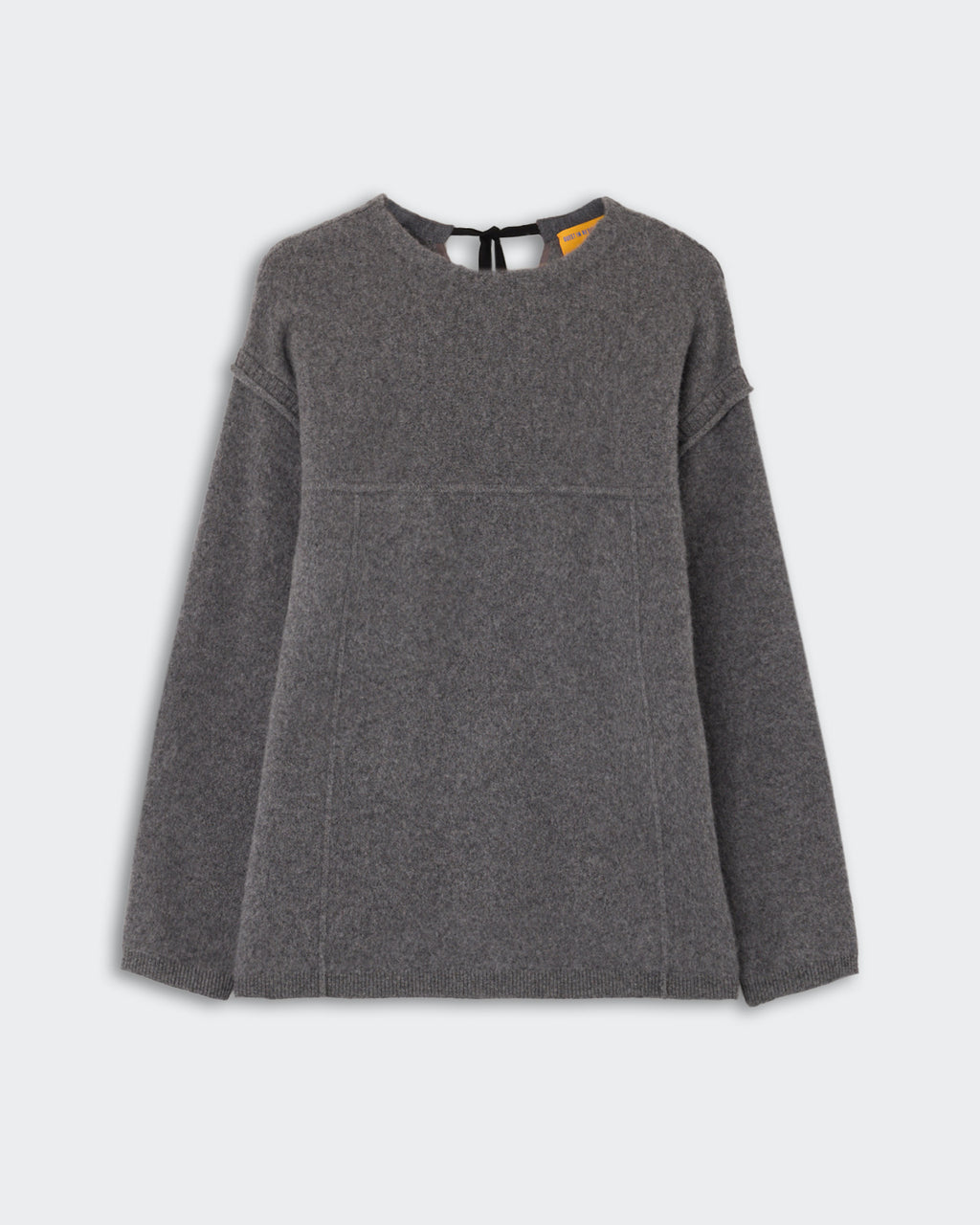Felted Crewneck Sweater - Charcoal