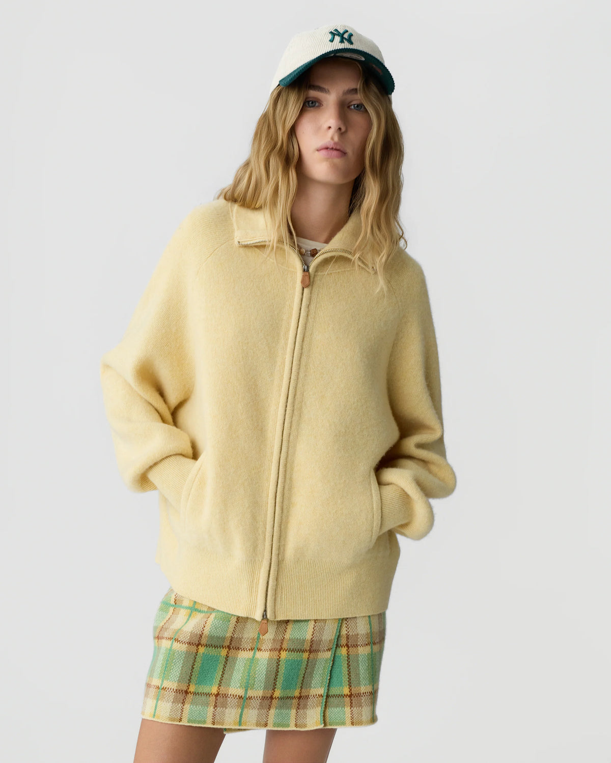 Veste Felted Zip - Butter