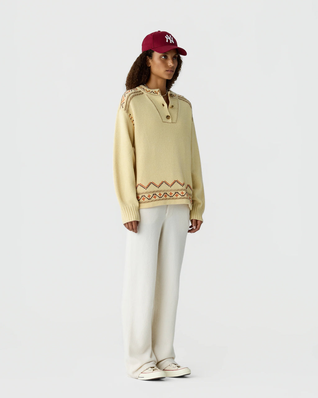 Pull Fisherman Henley - Butter