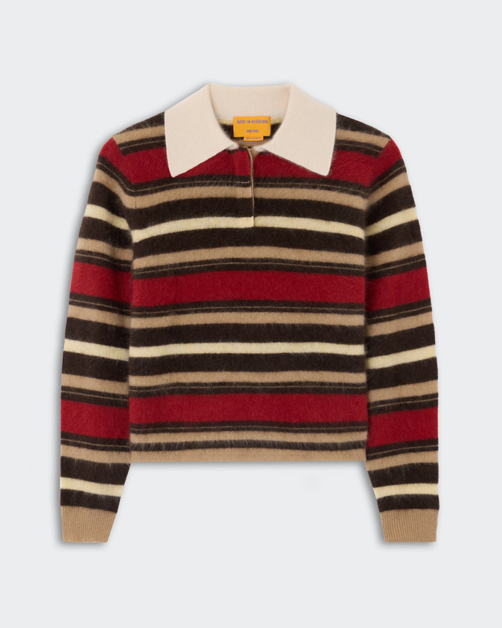 Pull Grizzly Cropped Rugby - Carmine Combo