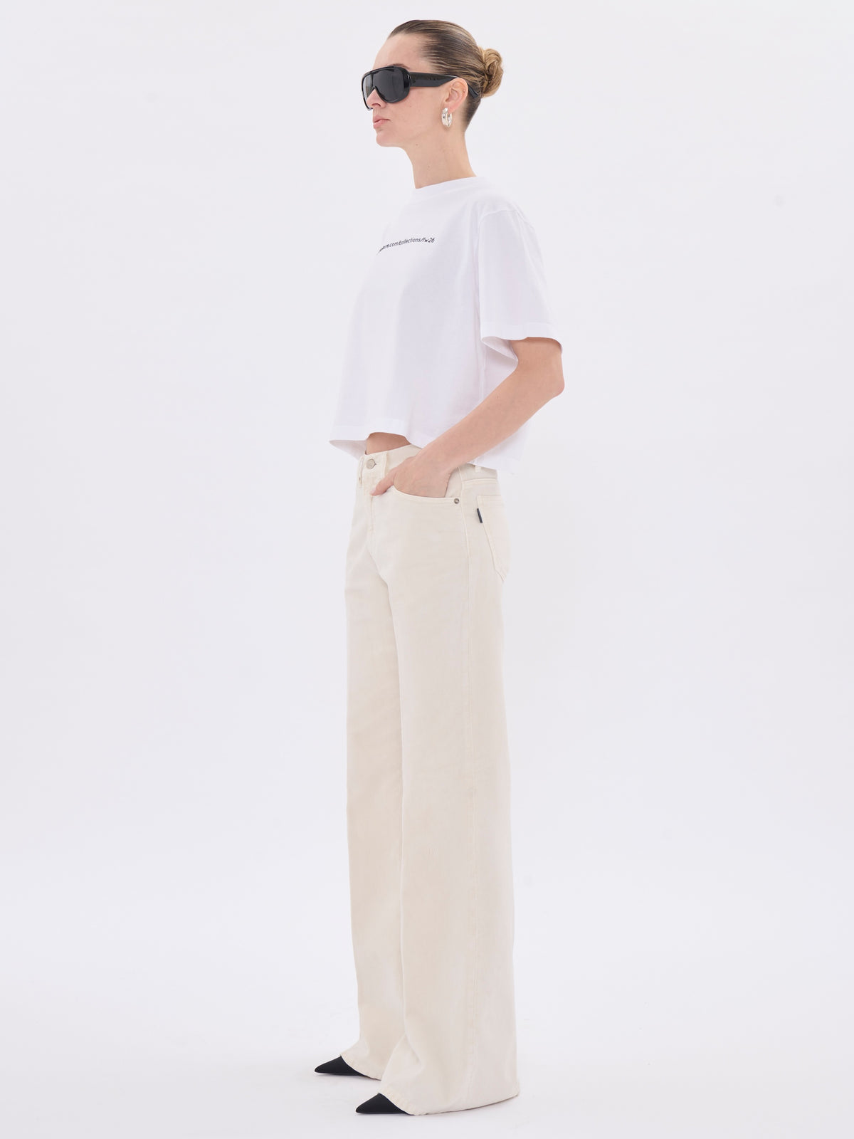 Pantalon Clara Velvet Pier - Snow