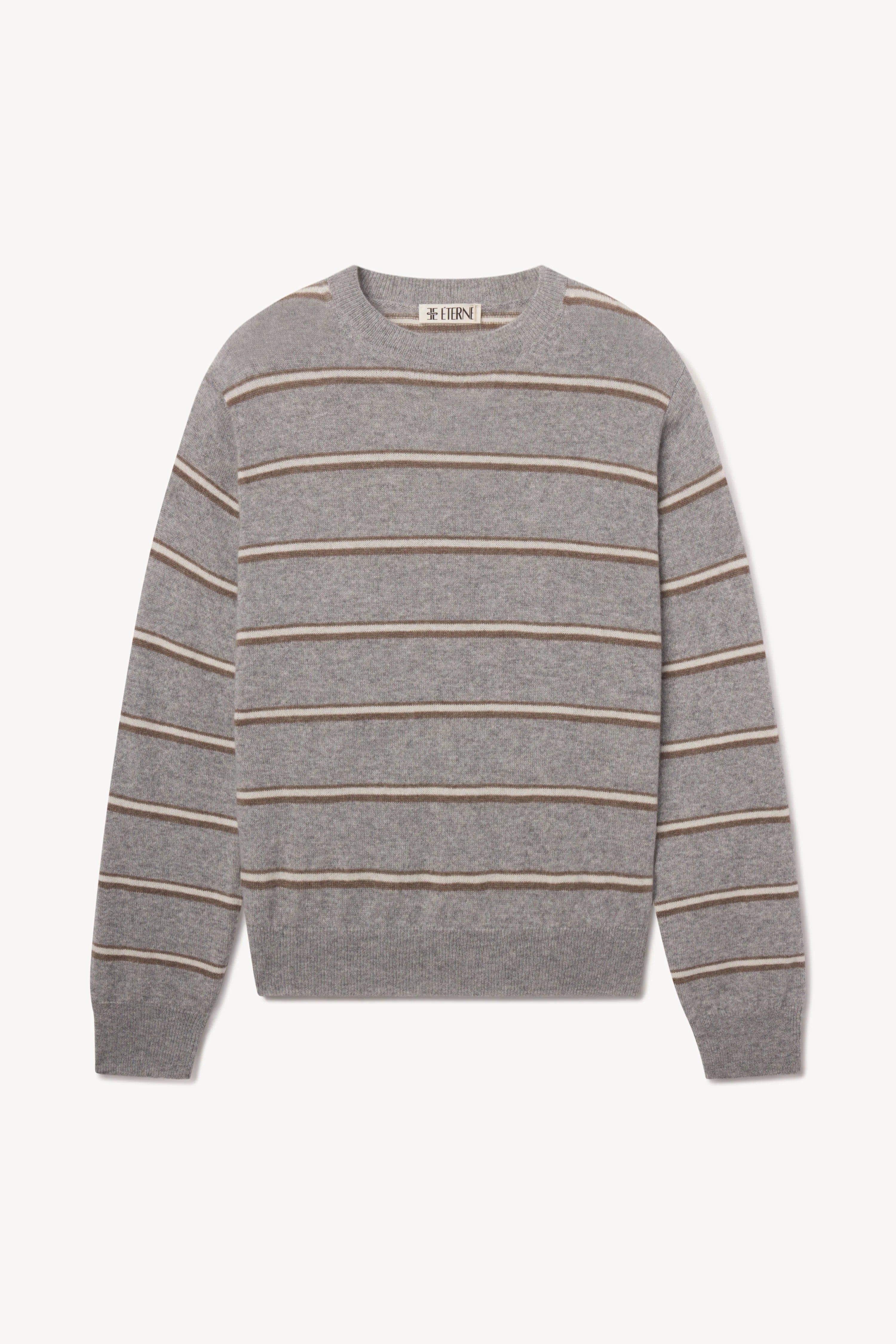 Pull James – Heather Grey Stripe