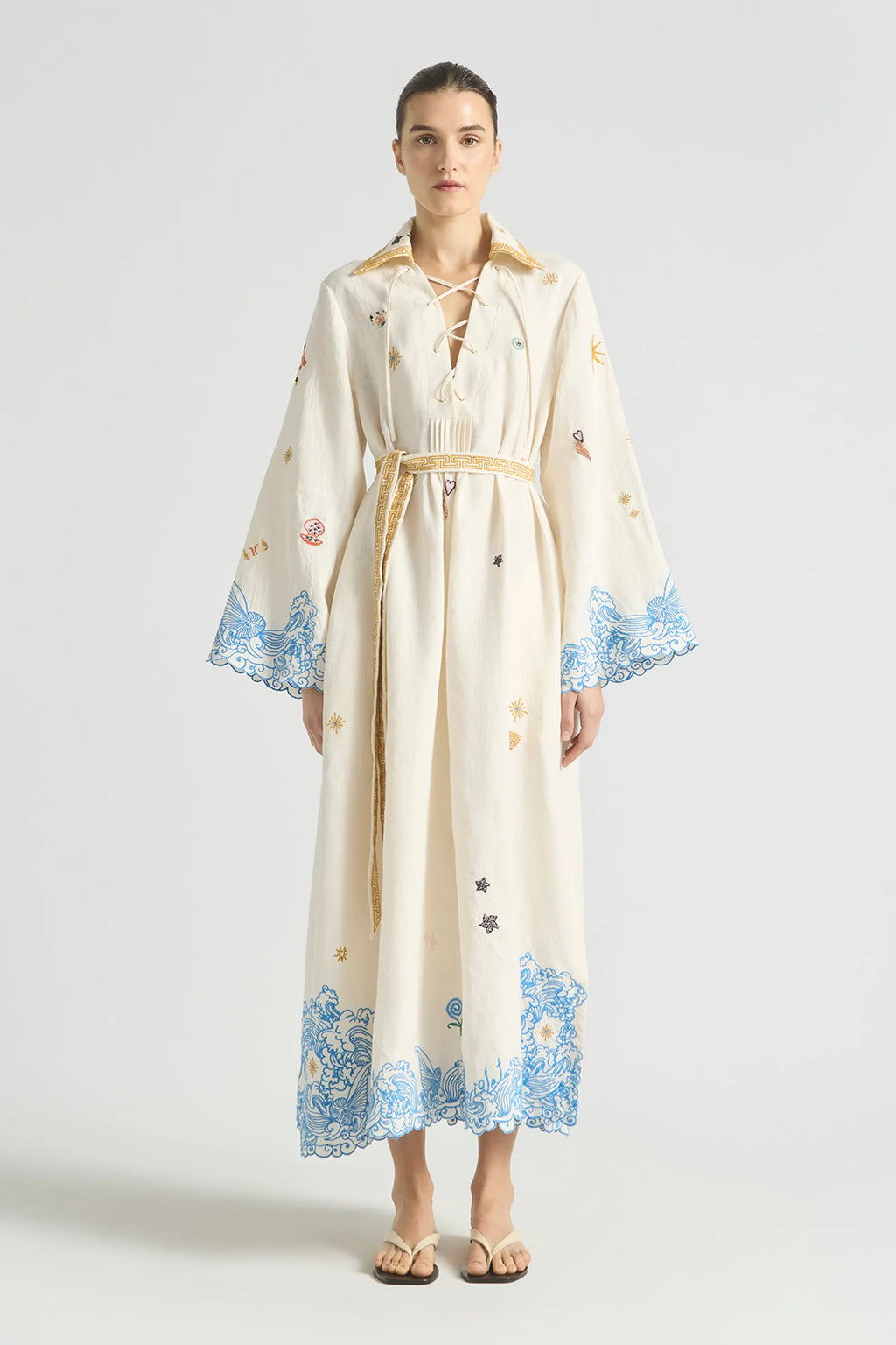 Kaftan Pipeline Scallop Hem