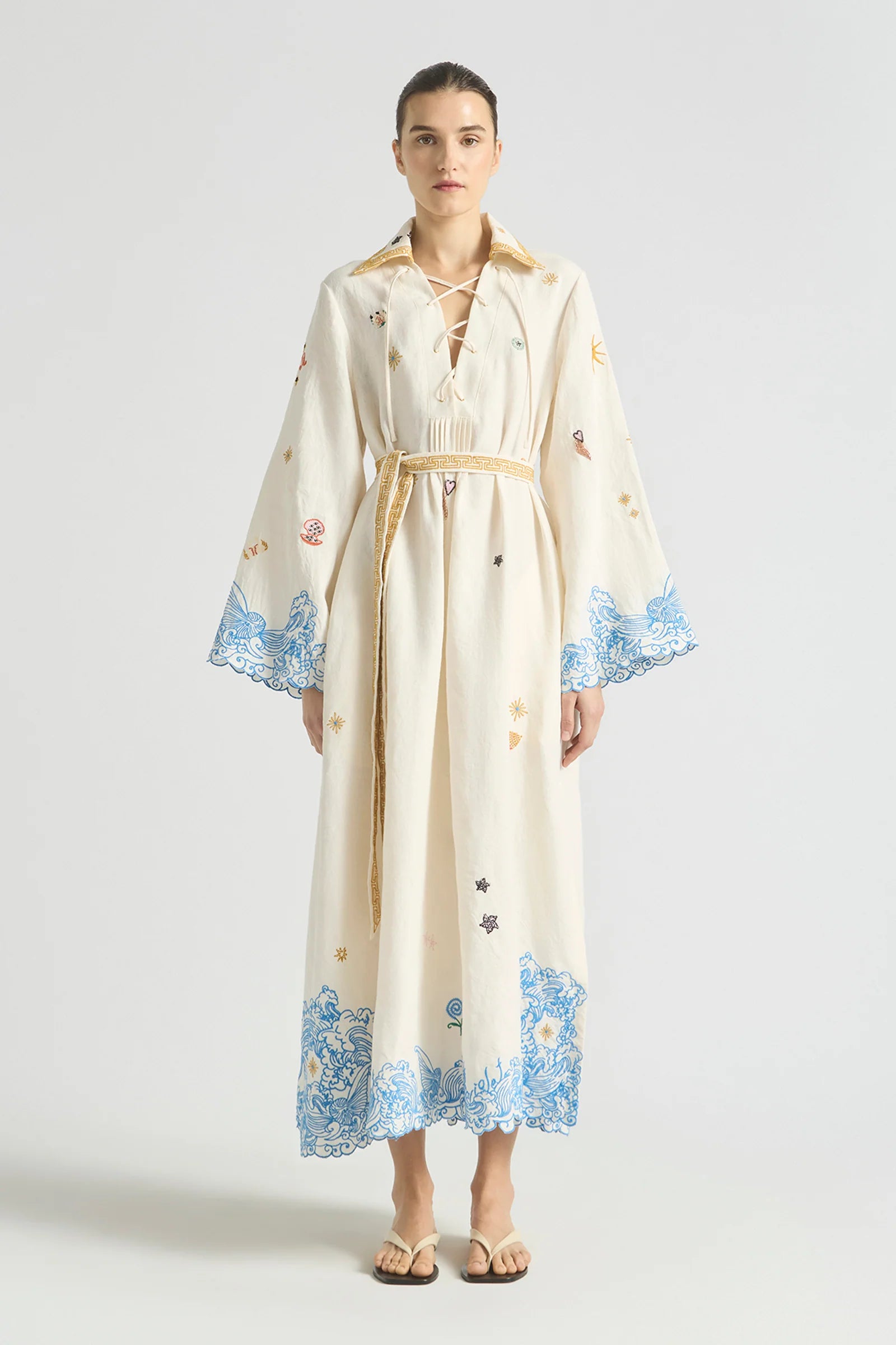 Kaftan Pipeline Scallop Hem