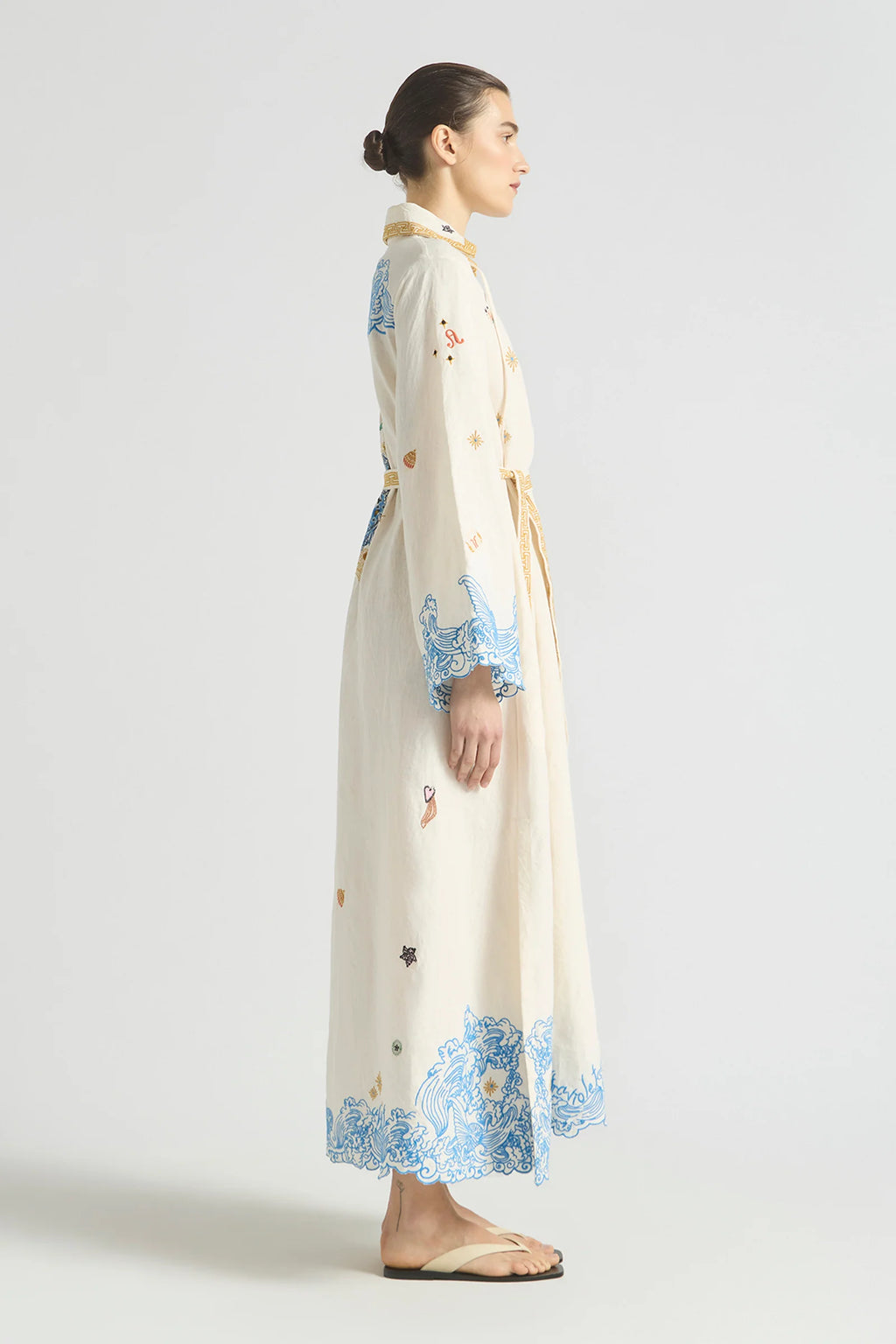 Kaftan Pipeline Scallop Hem