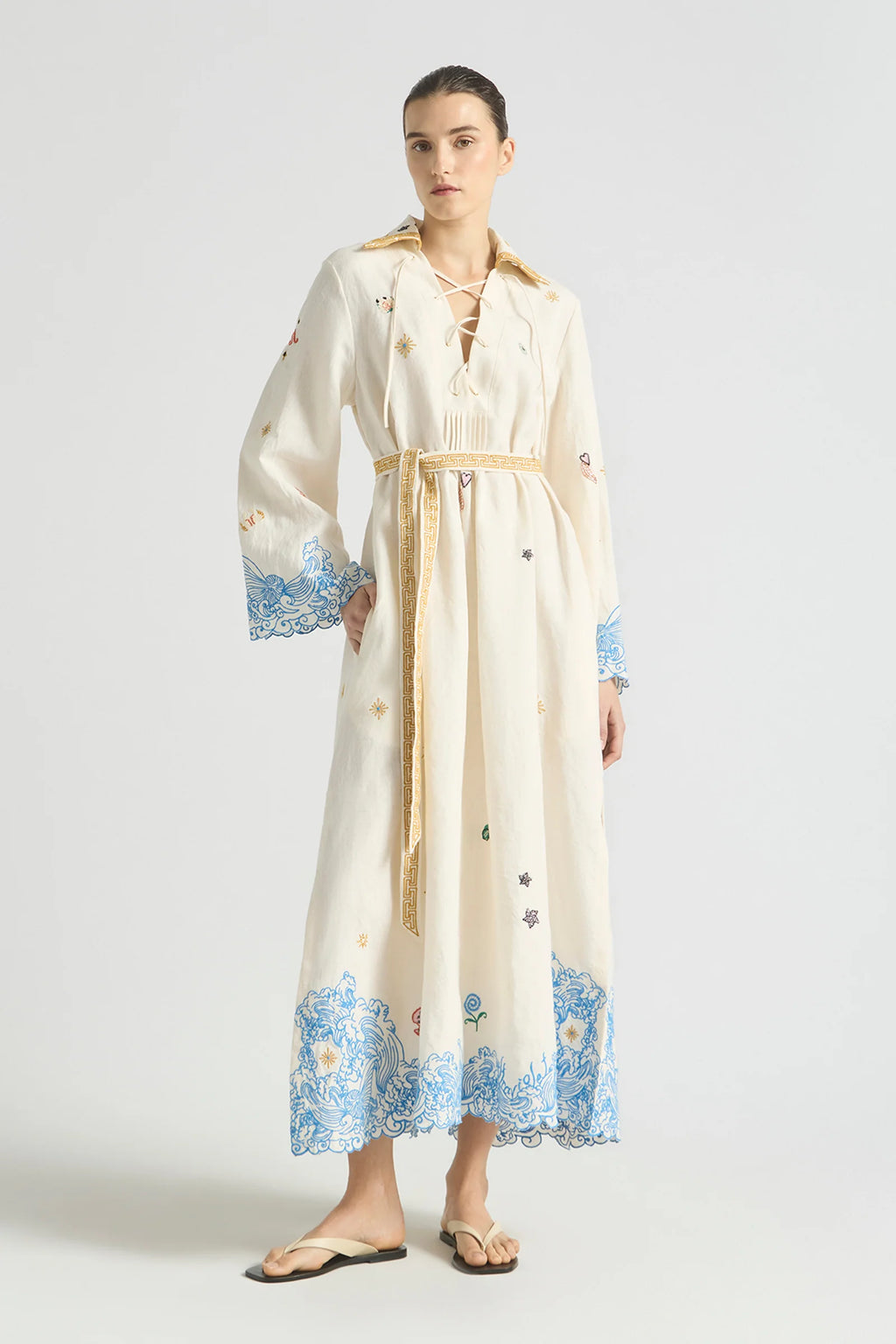 Kaftan Pipeline Scallop Hem