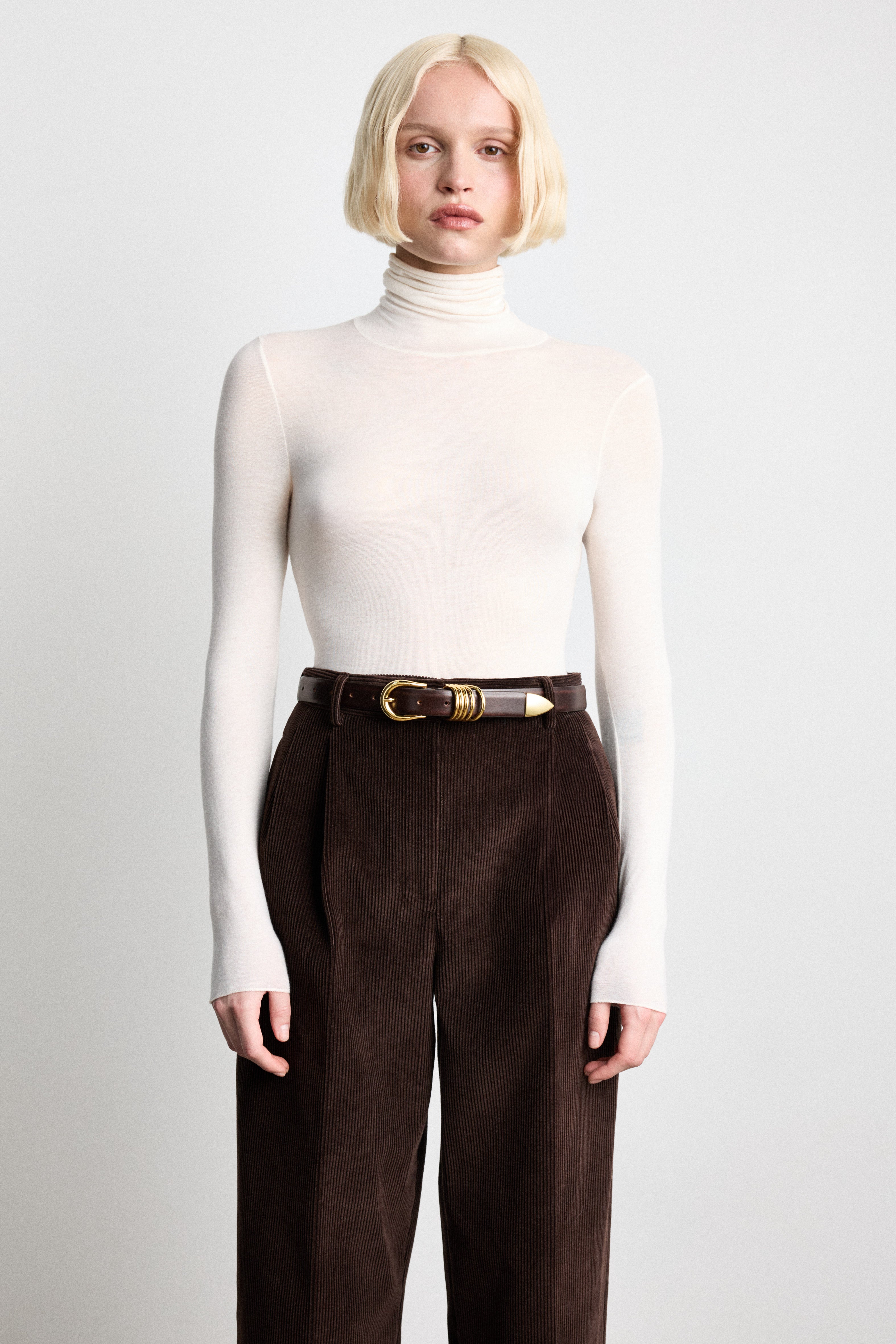 Ceinture Hollyhock - Deep Brown&Gold