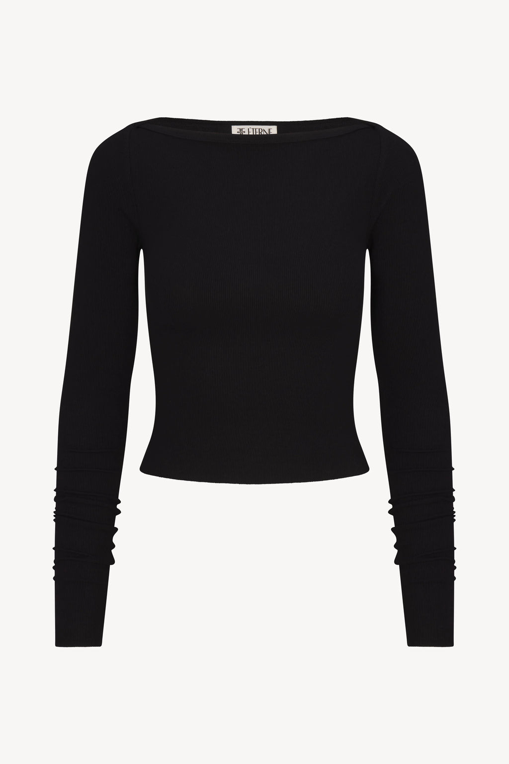 Haut manches longues col bateau - Black