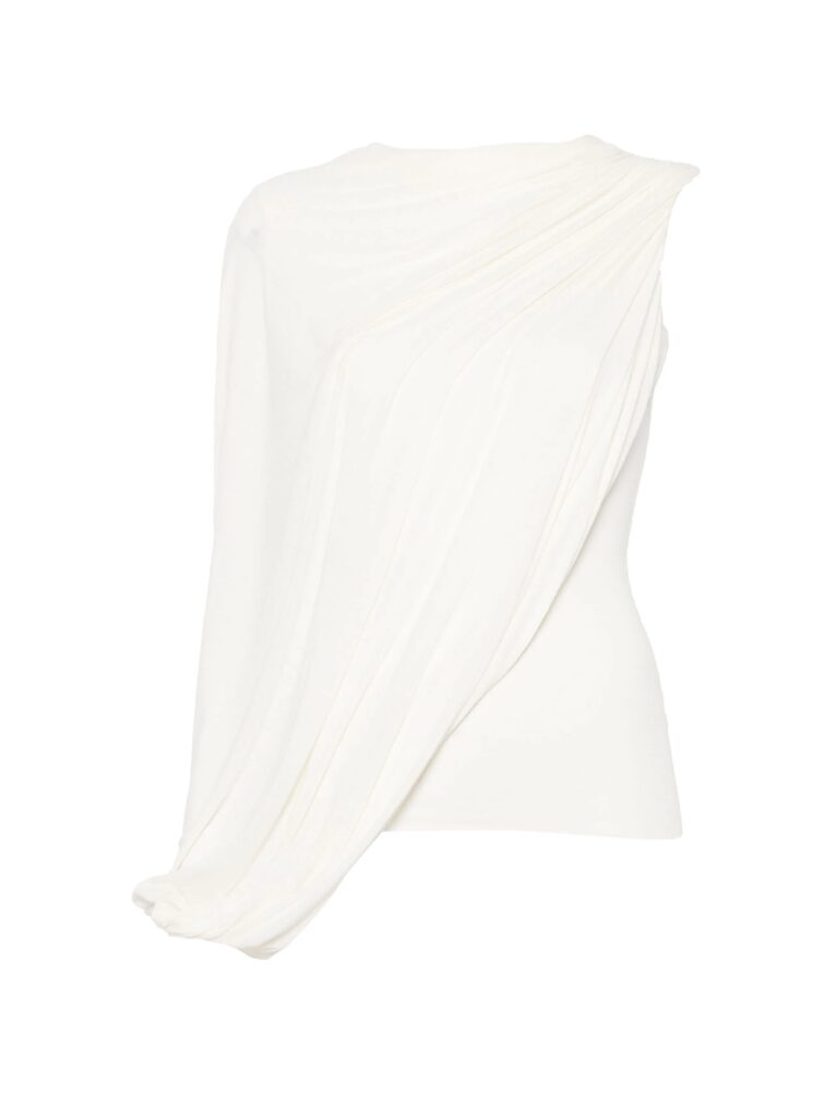 Blouse Lillies Cachemire Mélangé - Off White